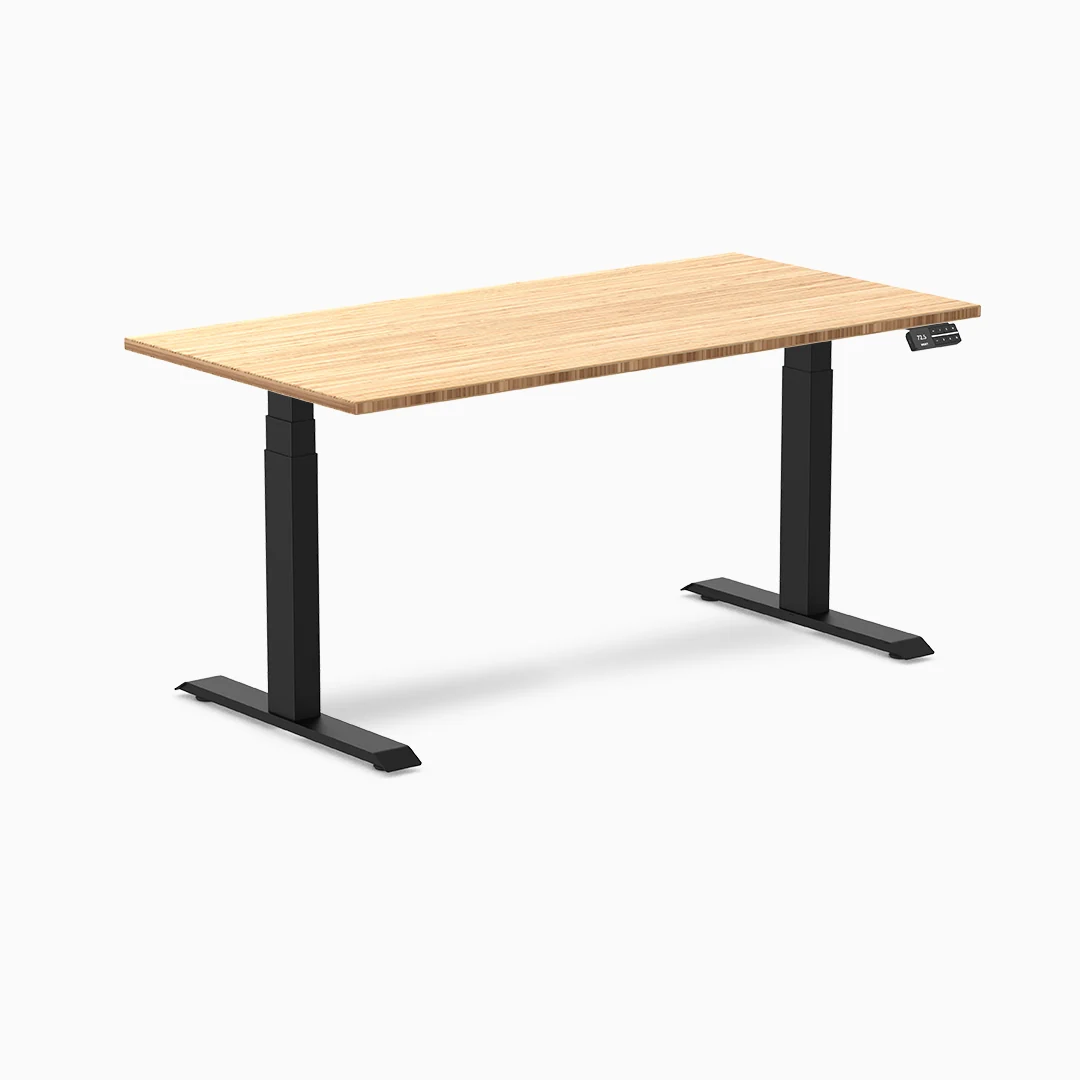 Almost Perfect Desky Dual Bamboo Sit Stand Desk - Image 10