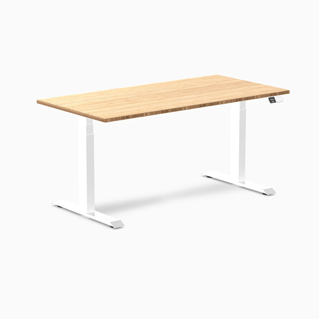 Almost Perfect Desky Dual Bamboo Sit Stand Desk - Image 11
