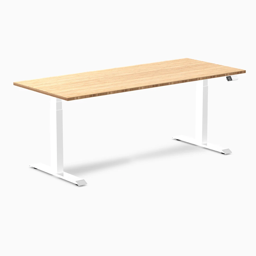 Almost Perfect Desky Dual Bamboo Sit Stand Desk - Image 13