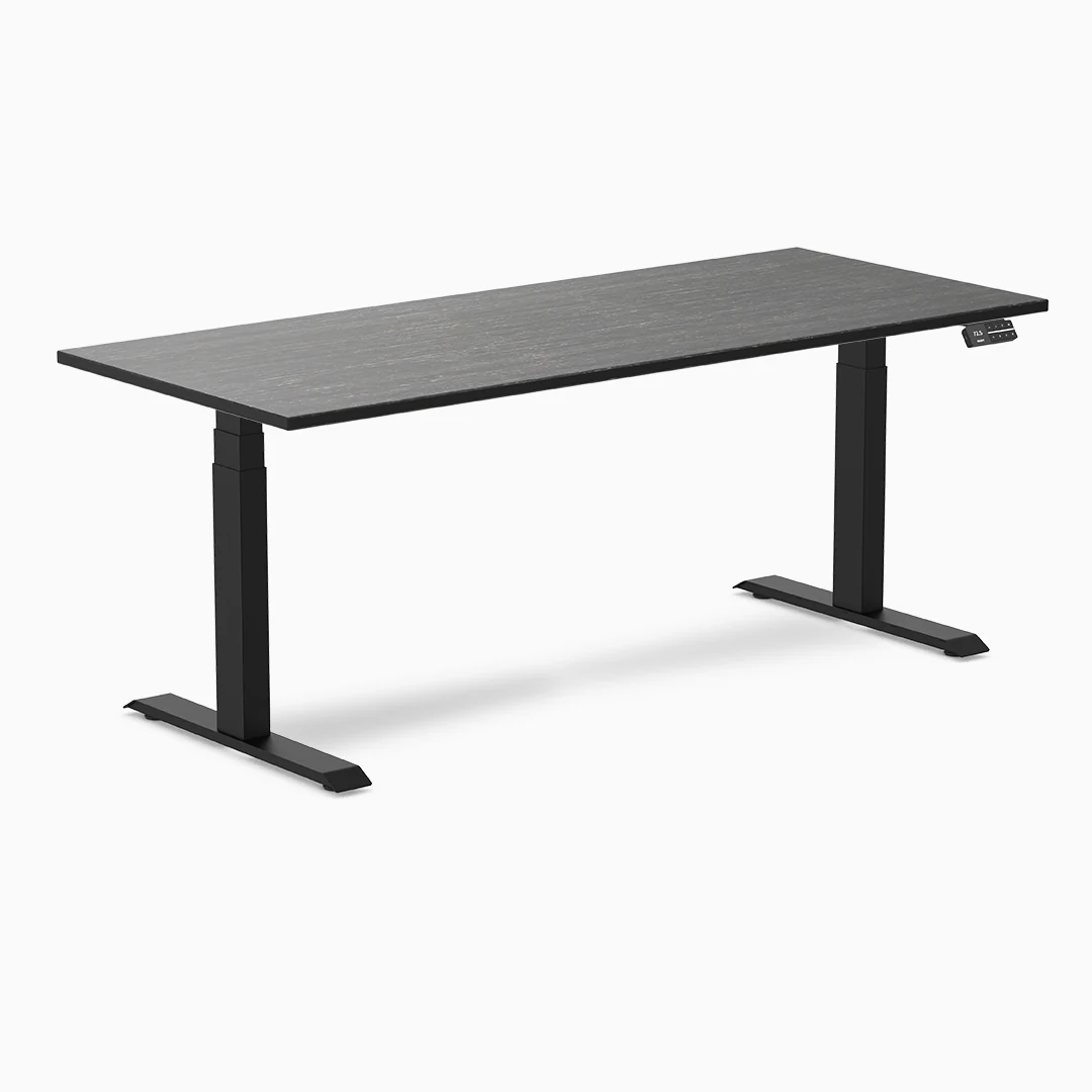 Almost Perfect Desky Dual Bamboo Sit Stand Desk - Image 24