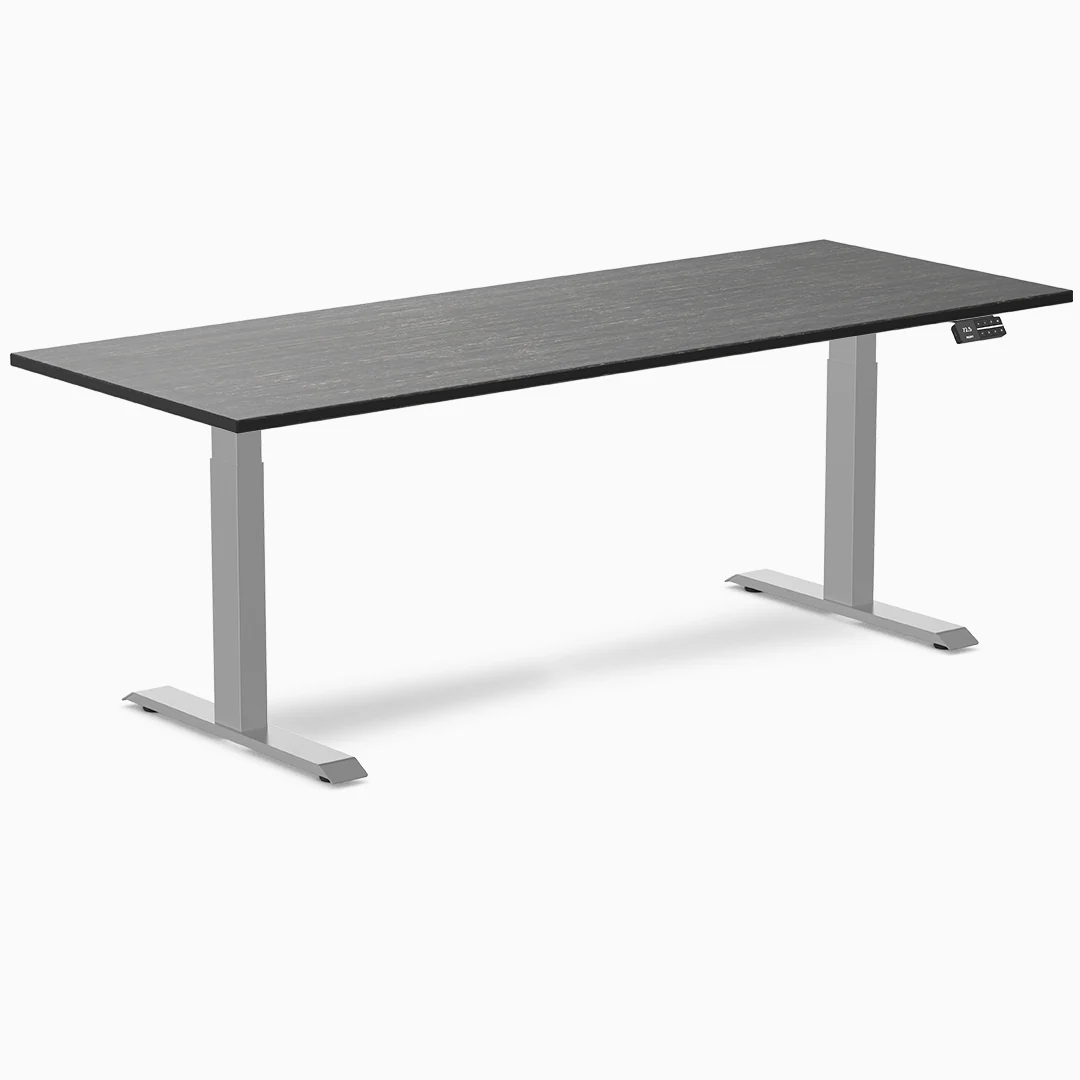 Almost Perfect Desky Dual Bamboo Sit Stand Desk - Image 29