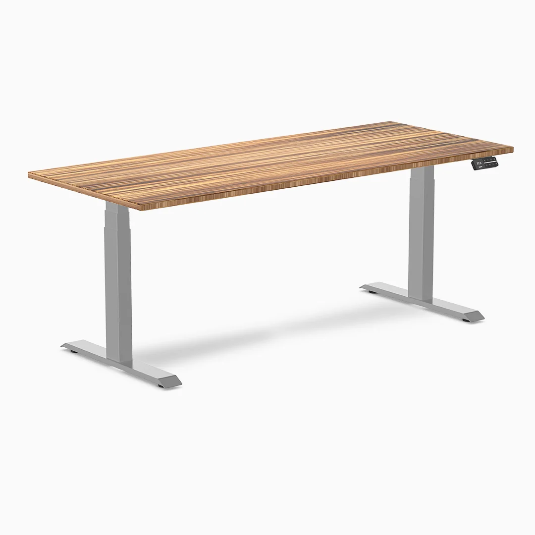 Almost Perfect Desky Dual Bamboo Sit Stand Desk - Image 38