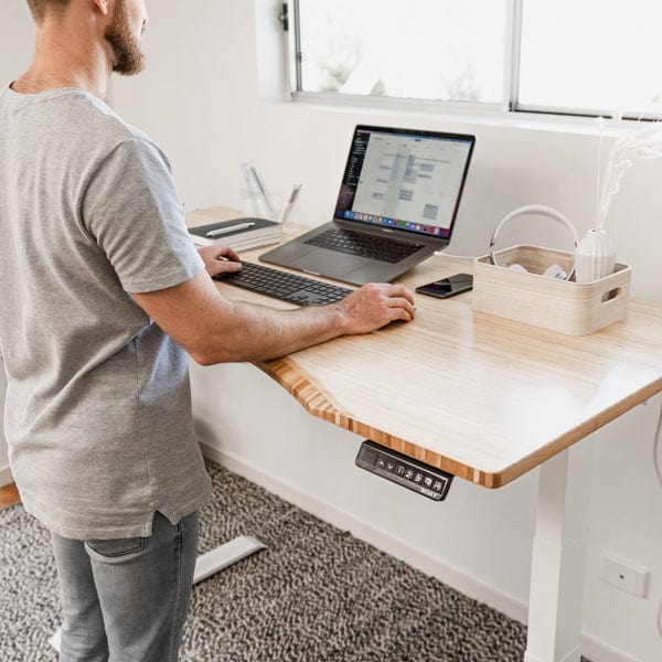 Almost Perfect Desky Dual Ergo Edge Sit Stand Desk - Image 11