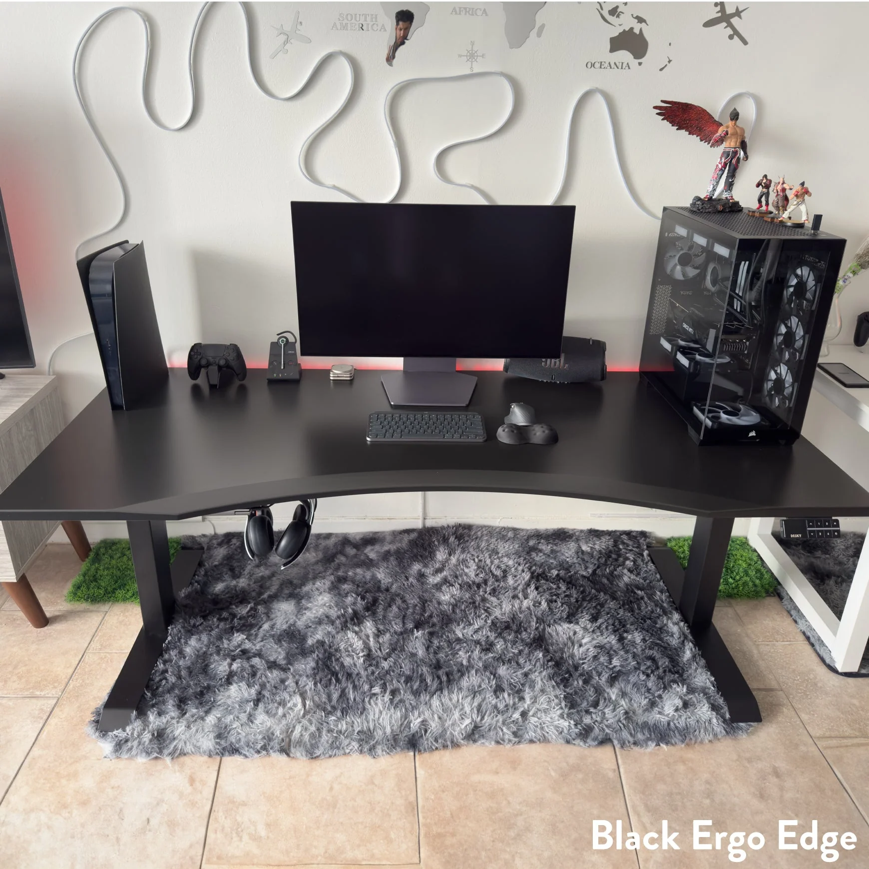 Almost Perfect Desky Dual Ergo Edge Sit Stand Desk - Image 4