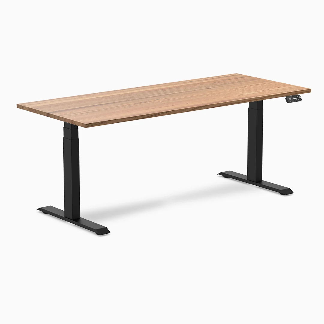 Almost Perfect Desky Dual Hardwood Sit Stand Desk - Image 104