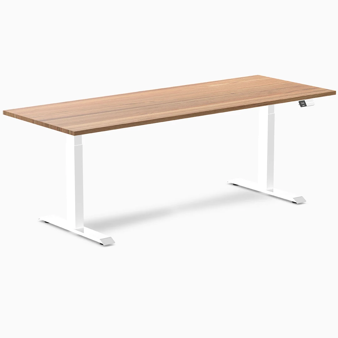Almost Perfect Desky Dual Hardwood Sit Stand Desk - Image 108