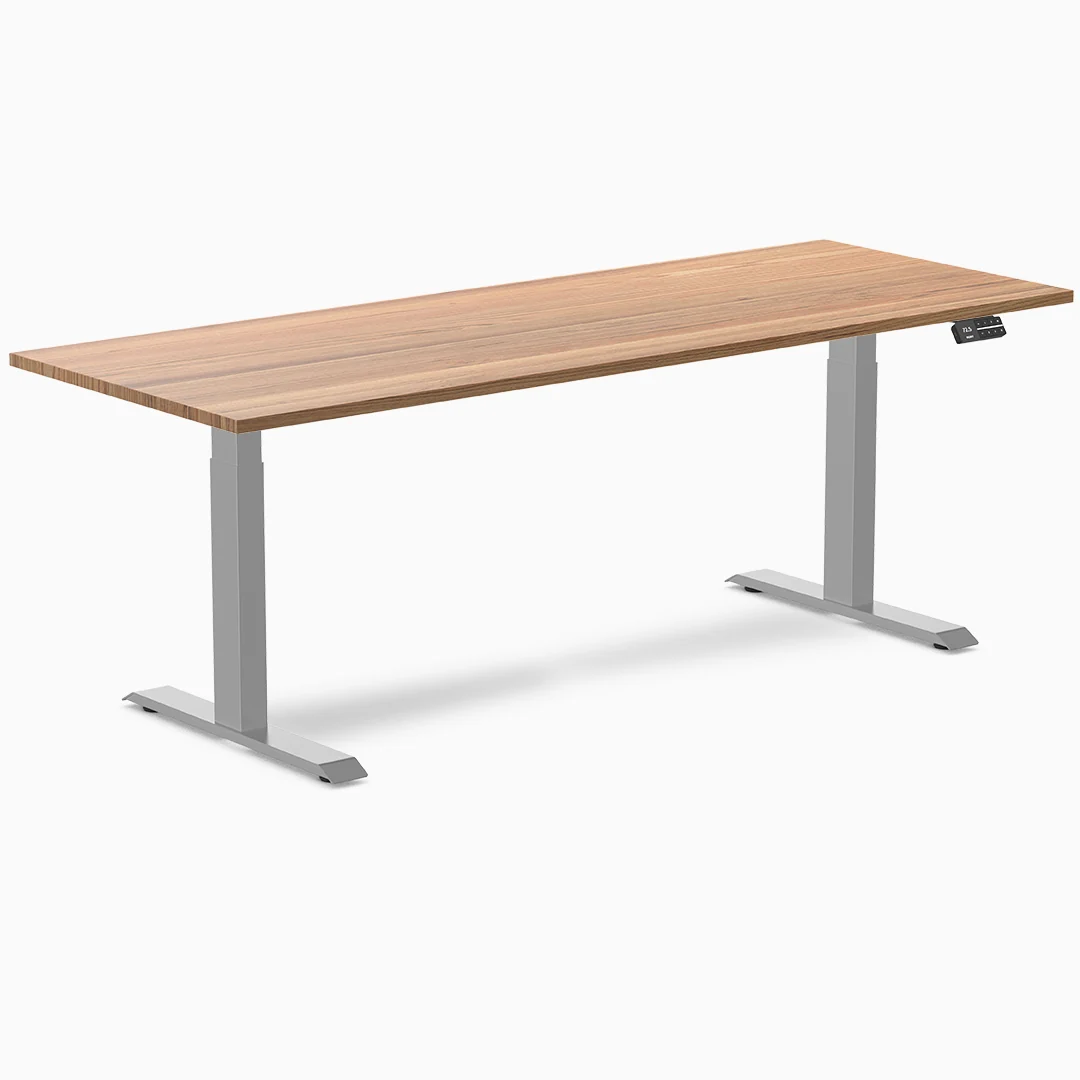 Almost Perfect Desky Dual Hardwood Sit Stand Desk - Image 109