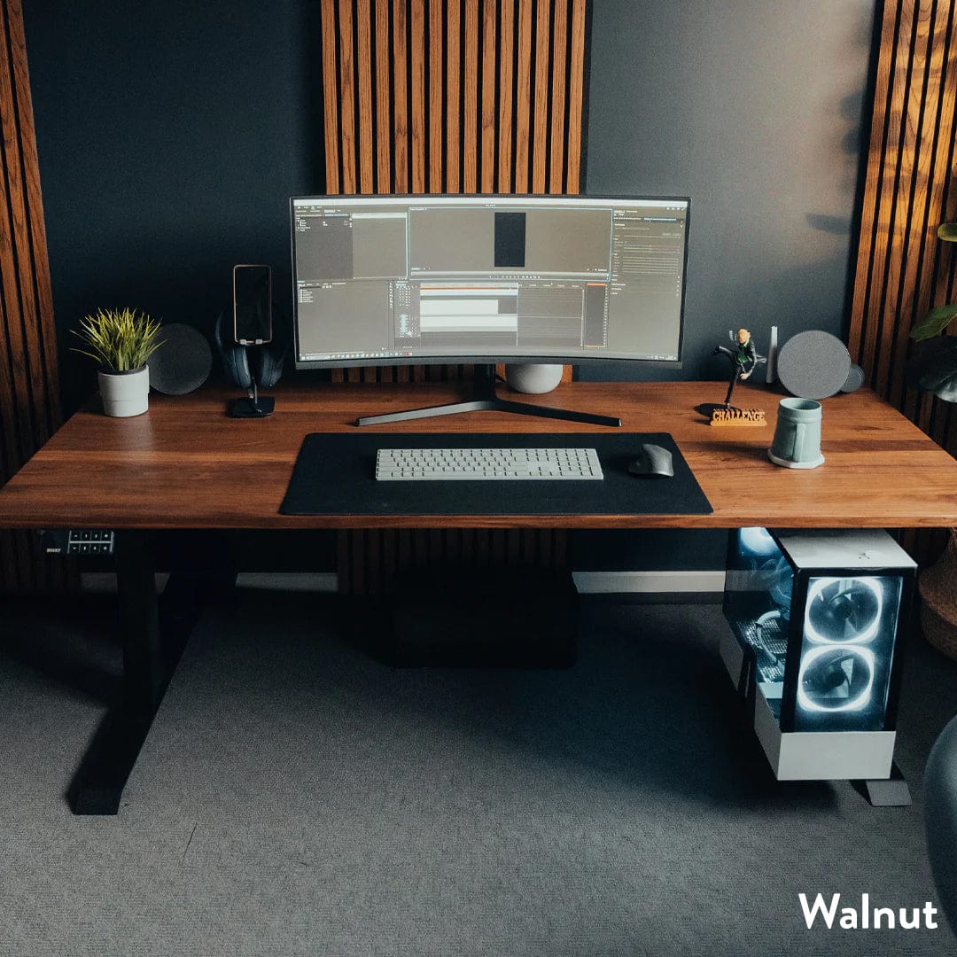 Almost Perfect Desky Dual Hardwood Sit Stand Desk - Image 11