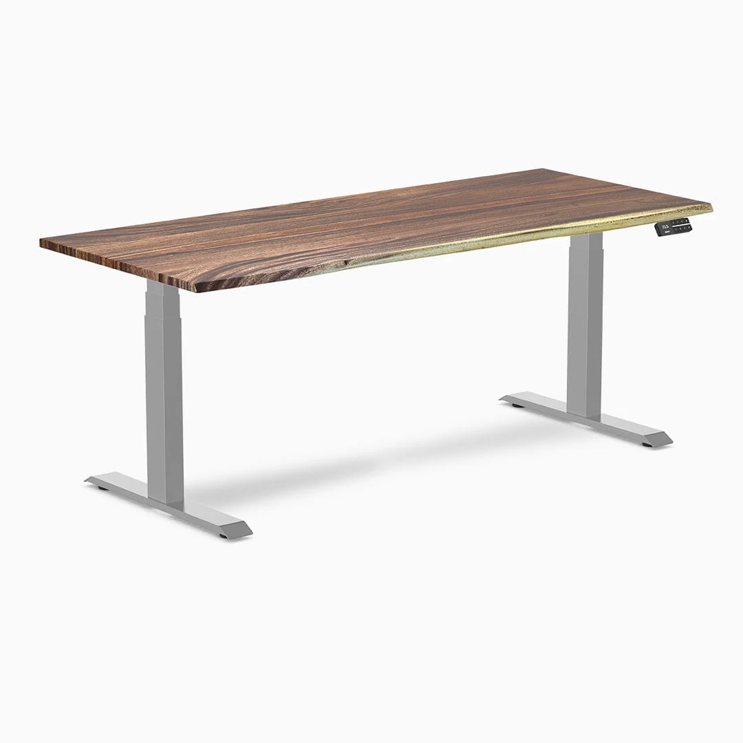 Almost Perfect Desky Dual Hardwood Sit Stand Desk - Image 23