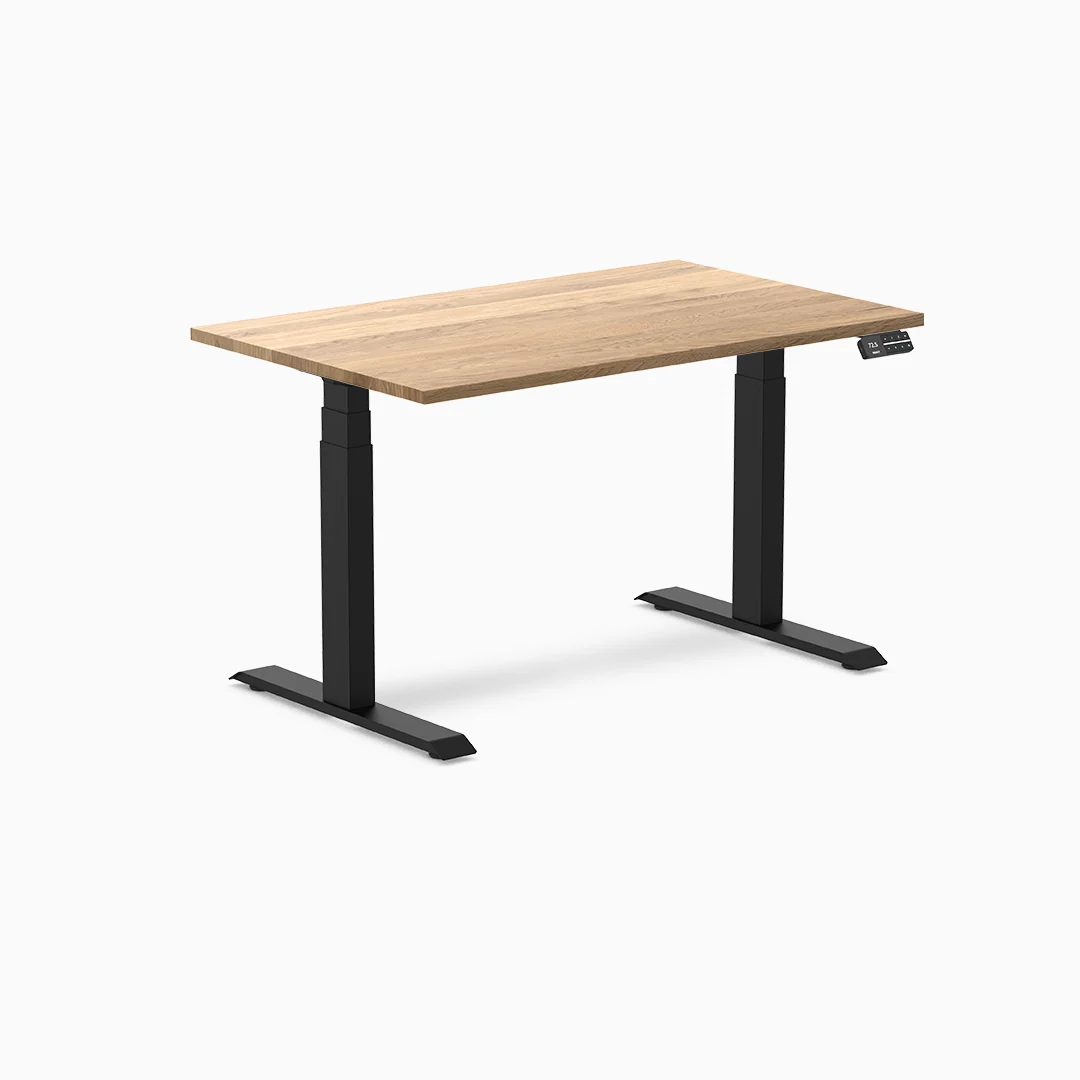 Almost Perfect Desky Dual Hardwood Sit Stand Desk - Image 50