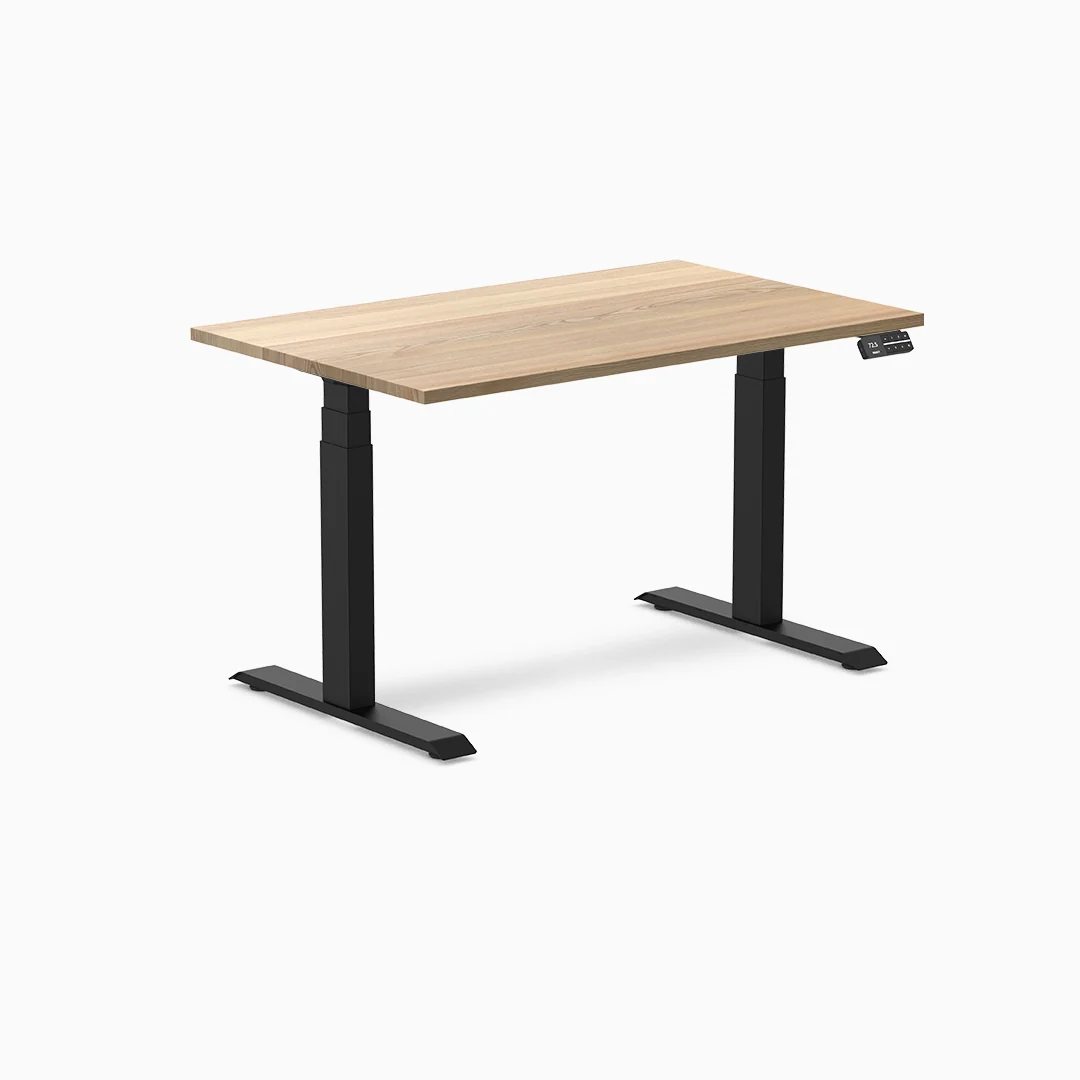Almost Perfect Desky Dual Hardwood Sit Stand Desk - Image 62