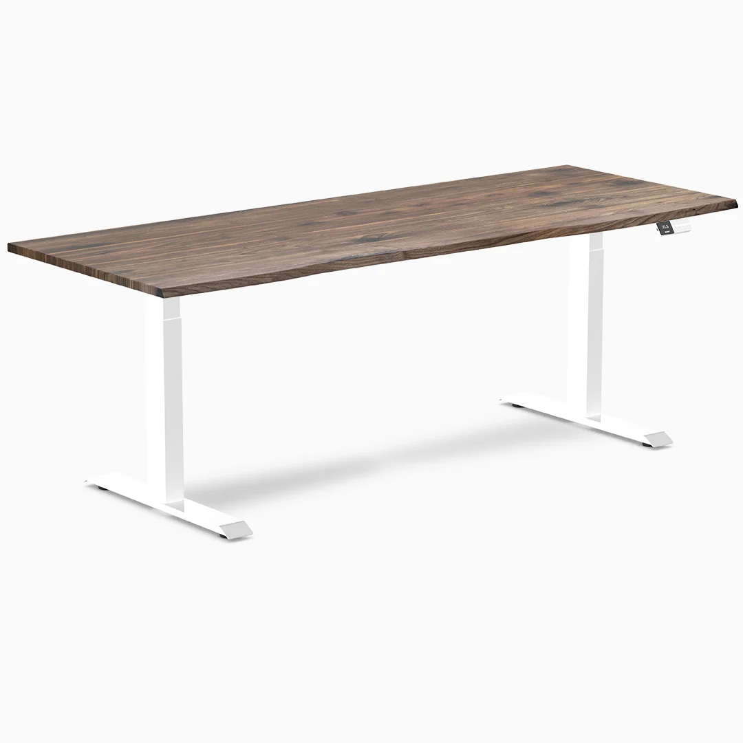 Almost Perfect Desky Dual Hardwood Sit Stand Desk - Image 84