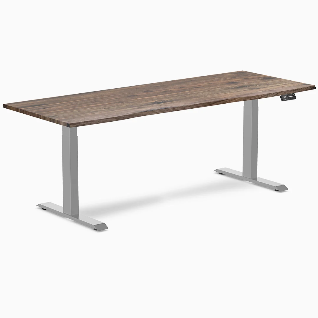 Almost Perfect Desky Dual Hardwood Sit Stand Desk - Image 85