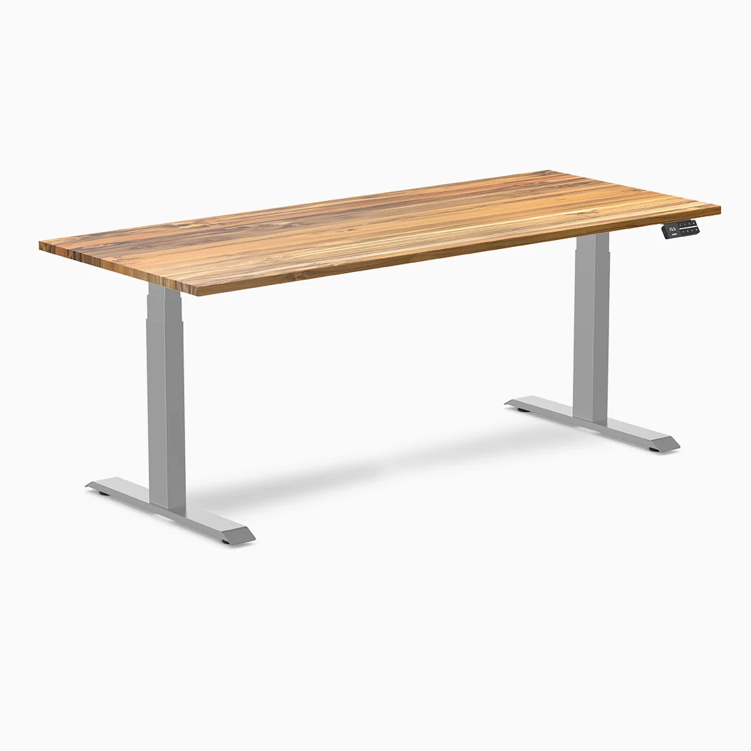 Almost Perfect Desky Dual Hardwood Sit Stand Desk - Image 94