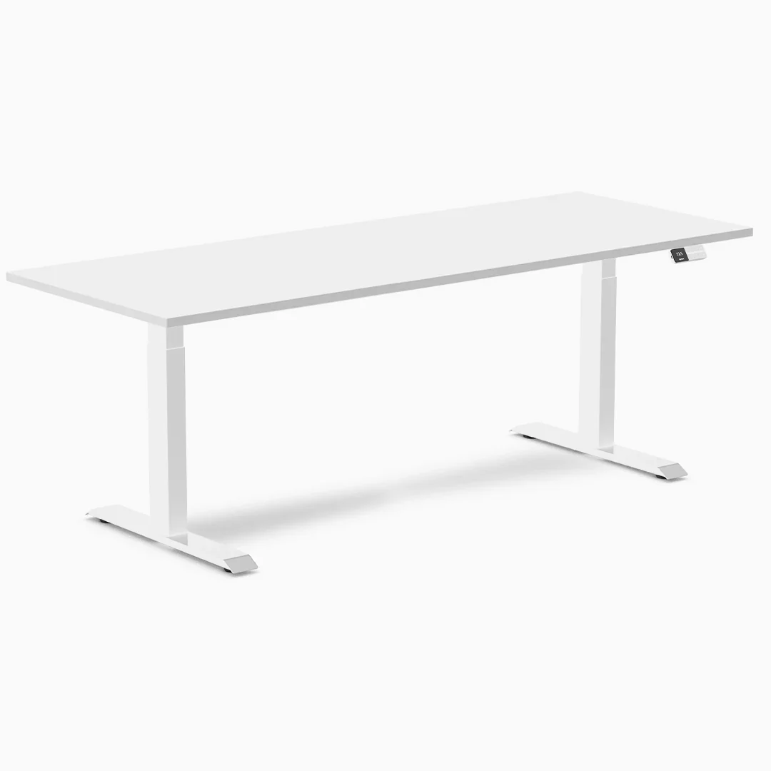 Almost Perfect Desky Dual Melamine Sit Stand Desk - Image 111