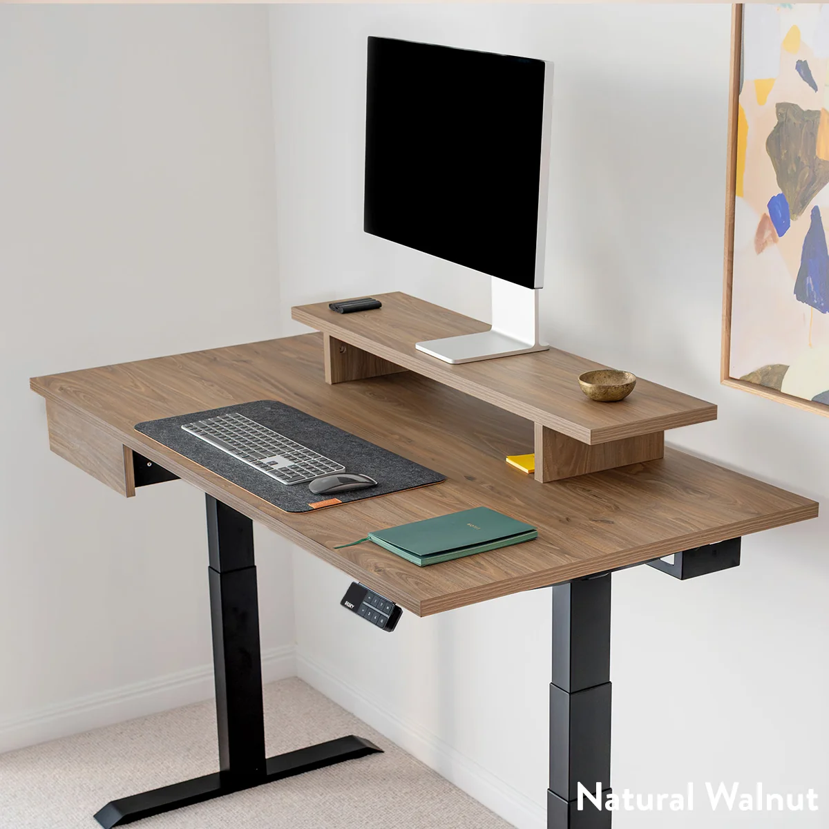 Almost Perfect Desky Dual Melamine Sit Stand Desk - Image 3