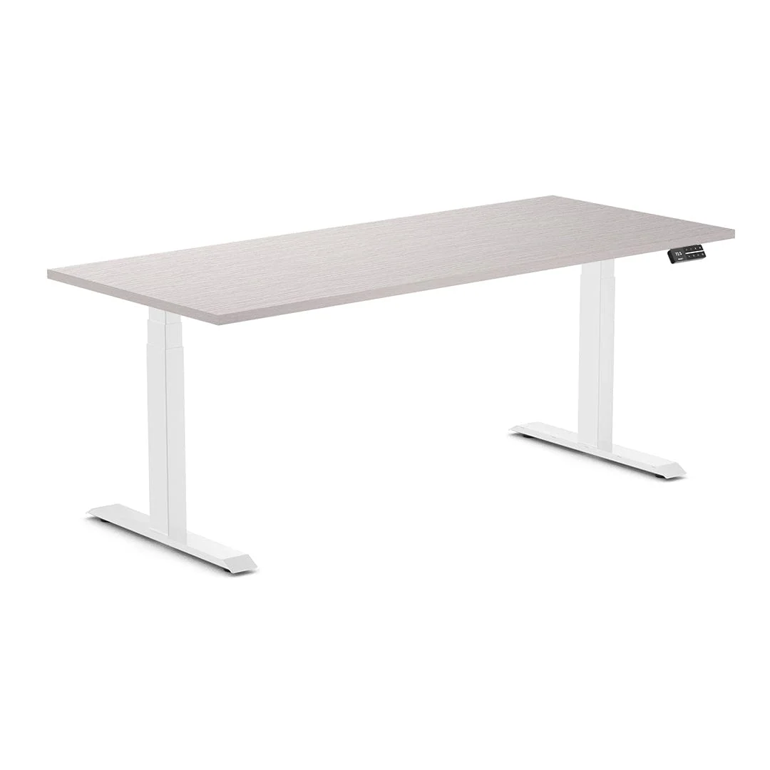 Almost Perfect Desky Dual Melamine Sit Stand Desk - Image 36