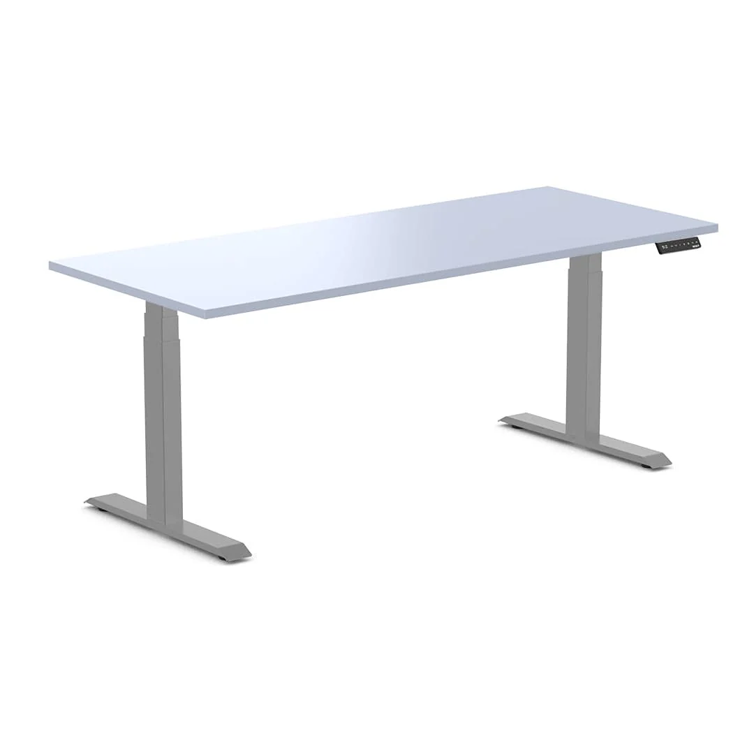 Almost Perfect Desky Dual Melamine Sit Stand Desk - Image 46