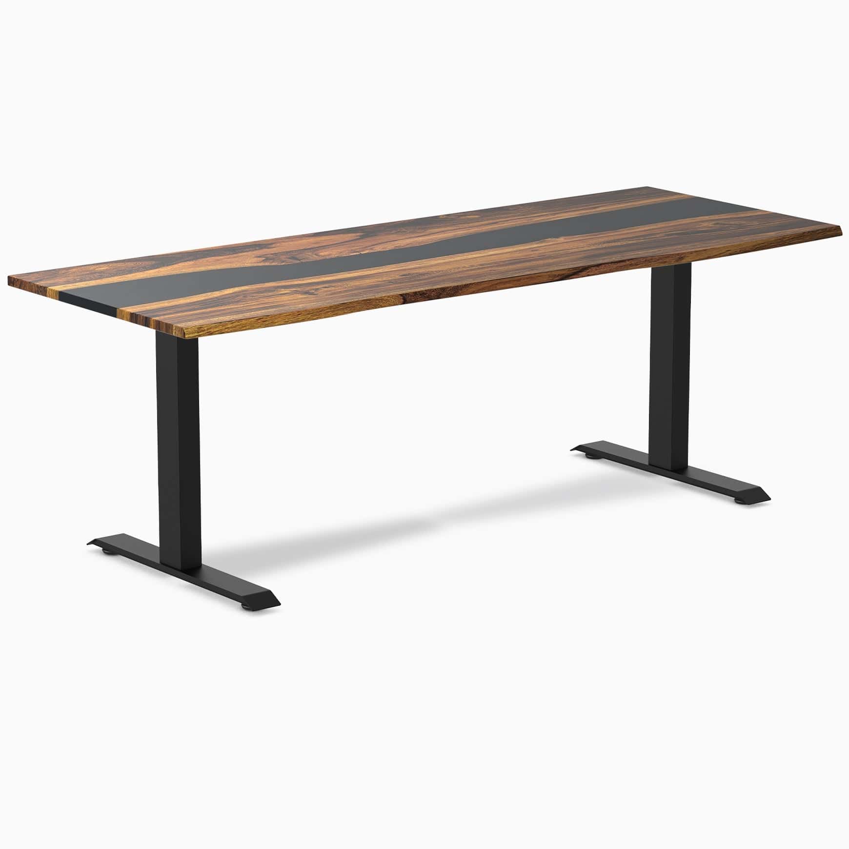 Almost Perfect Desky Dual Resin Hardwood Sit Stand Desk - Image 18