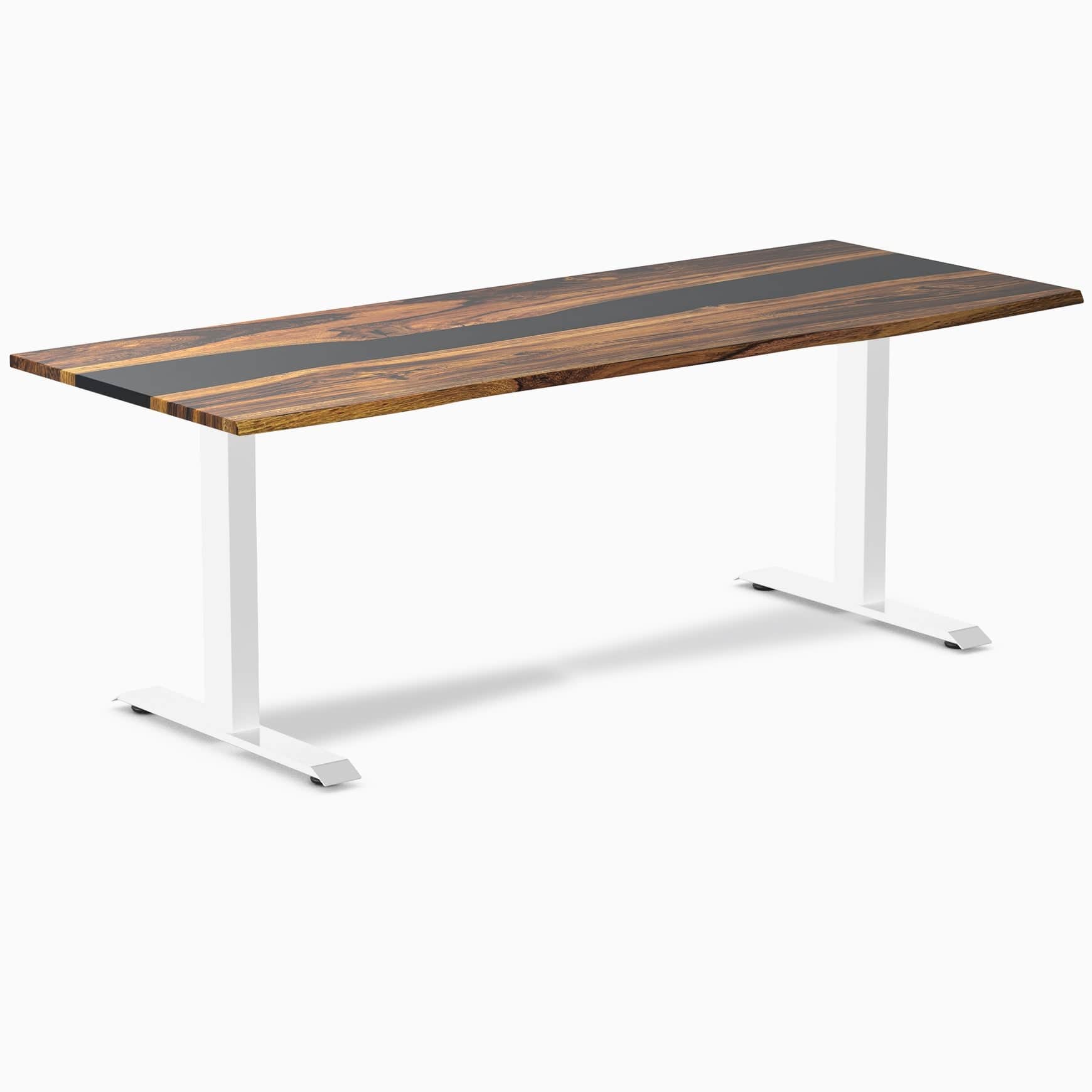 Almost Perfect Desky Dual Resin Hardwood Sit Stand Desk - Image 19