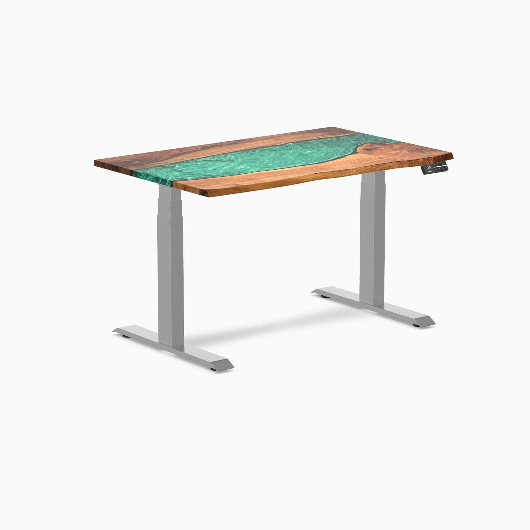 Almost Perfect Desky Dual Resin Hardwood Sit Stand Desk - Image 35