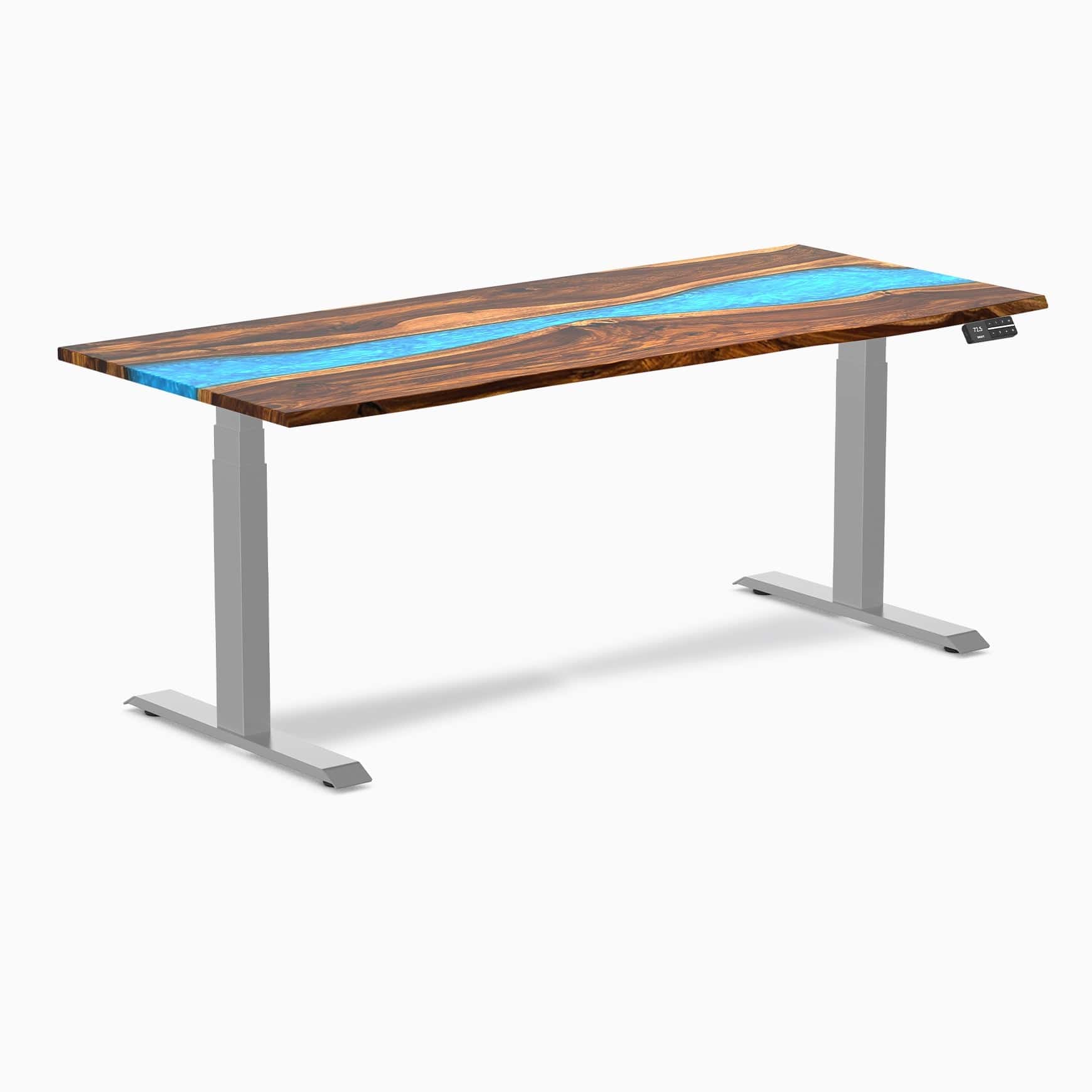 Almost Perfect Desky Dual Resin Hardwood Sit Stand Desk - Image 65