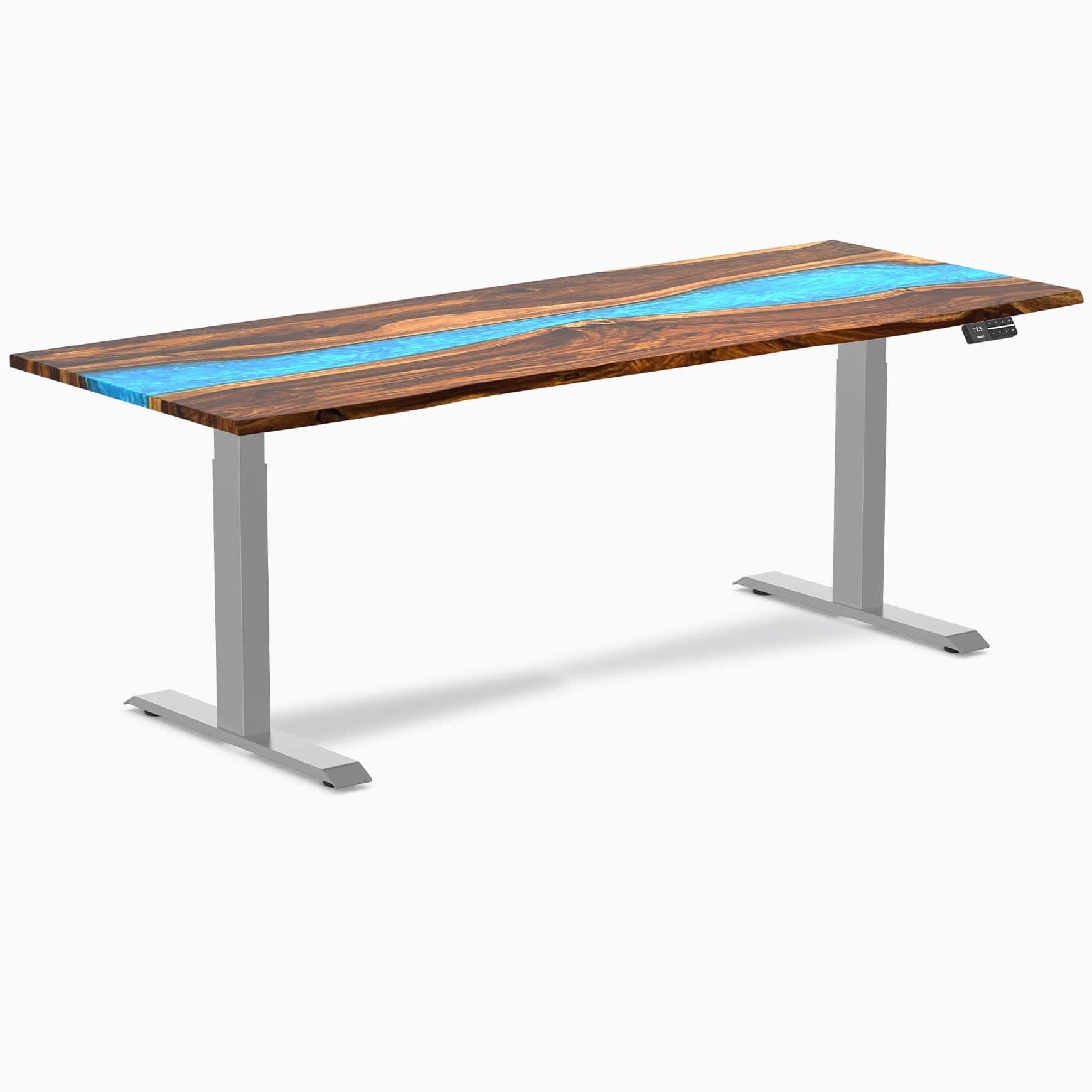 Almost Perfect Desky Dual Resin Hardwood Sit Stand Desk - Image 68
