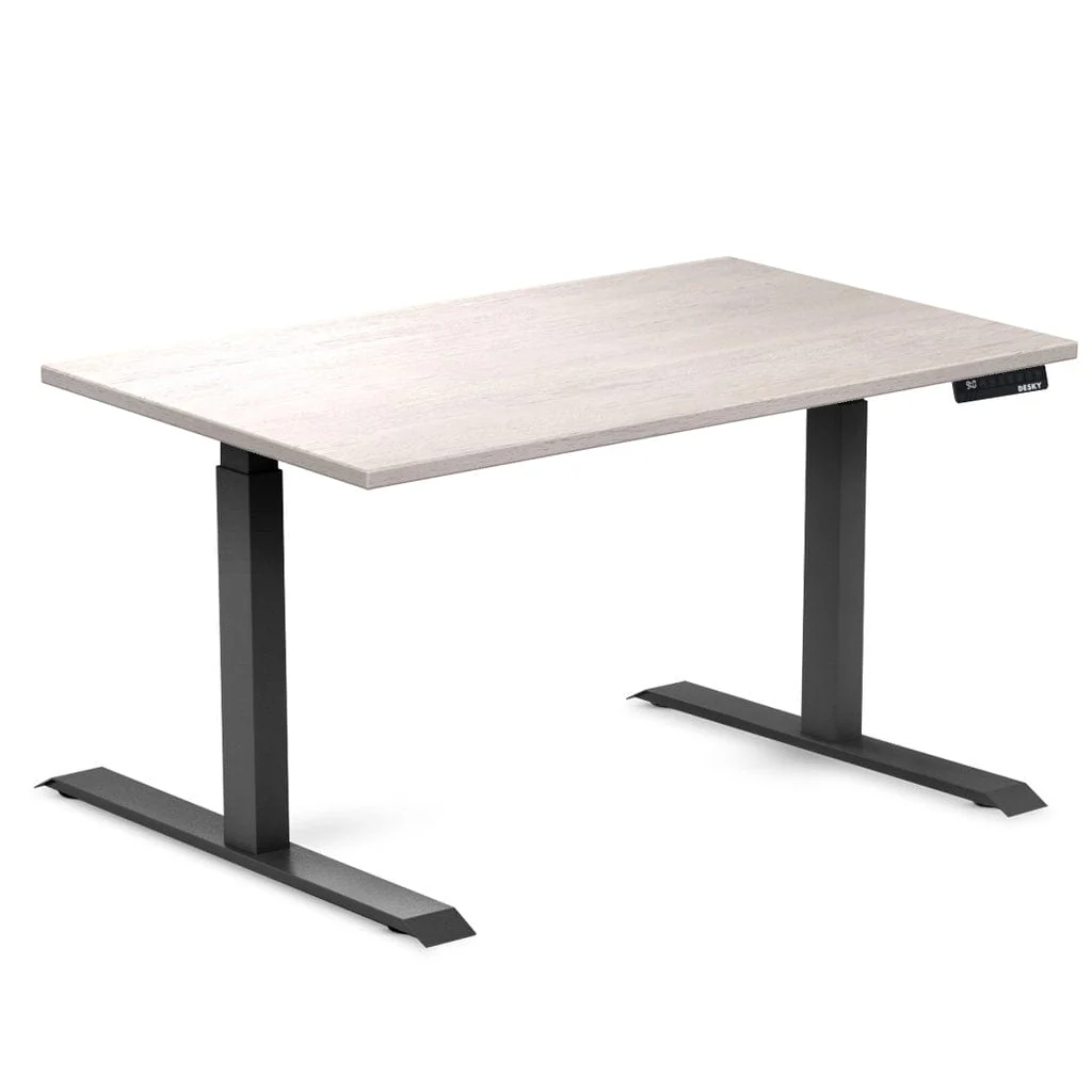 Almost Perfect Desky Dual Rubberwood Sit Stand Desk - Image 17