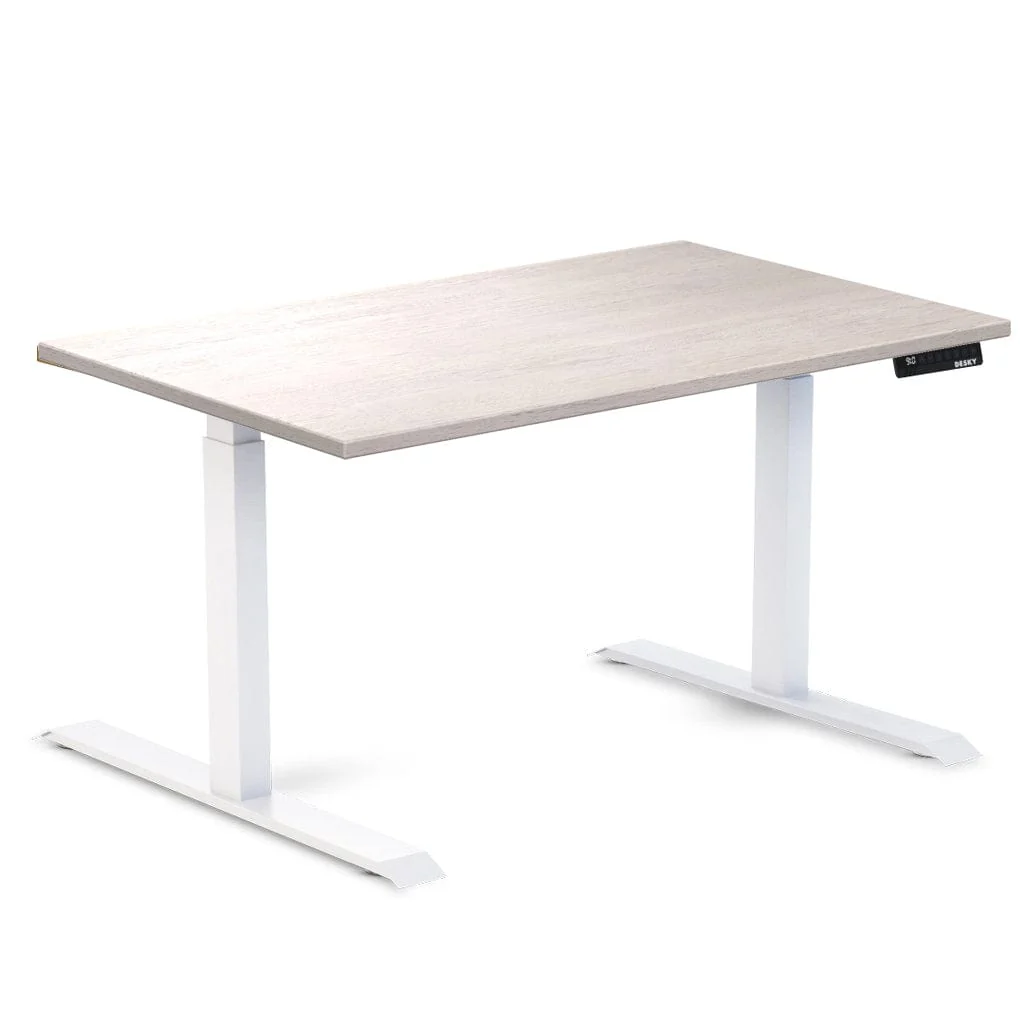 Almost Perfect Desky Dual Rubberwood Sit Stand Desk - Image 20