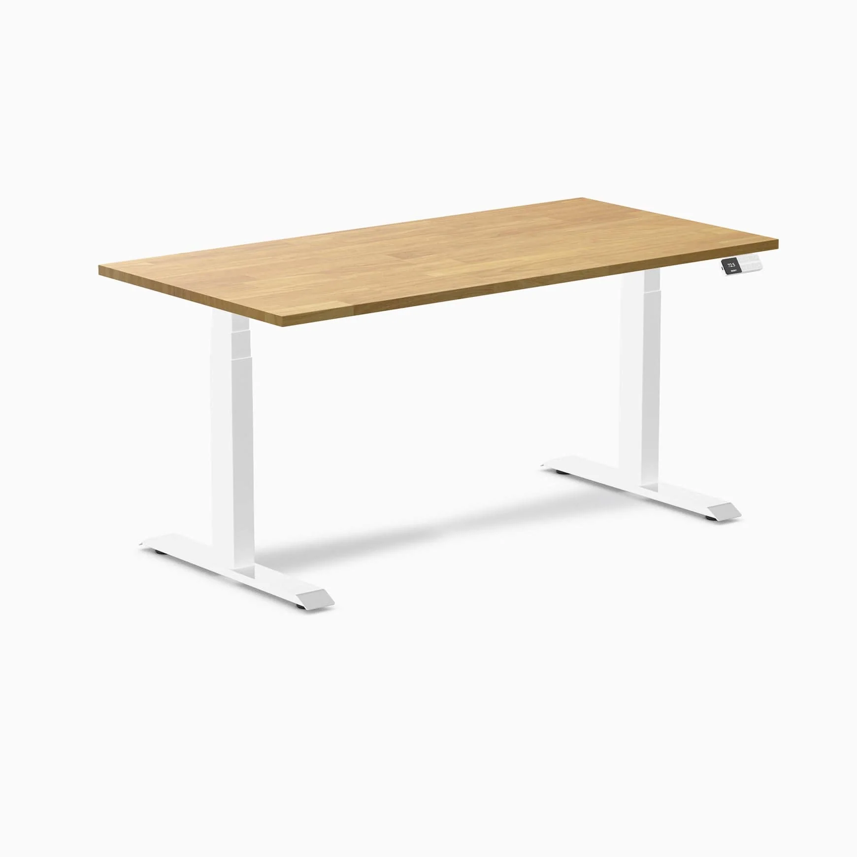Almost Perfect Desky Dual Rubberwood Sit Stand Desk - Image 30