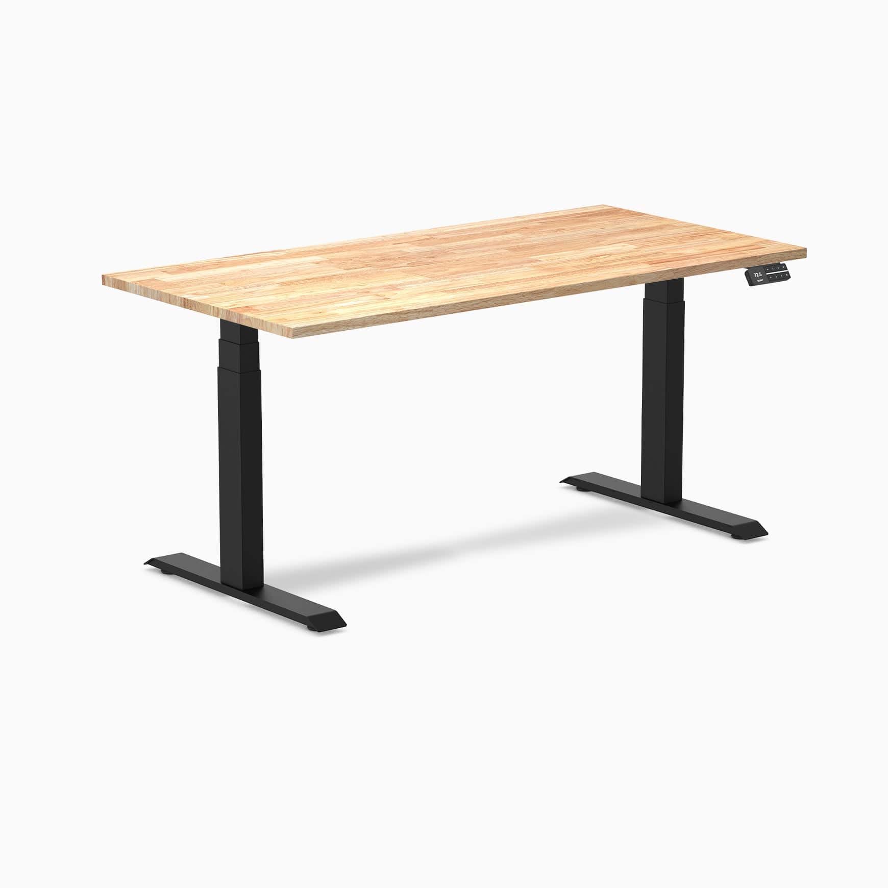 Almost Perfect Desky Dual Rubberwood Sit Stand Desk - Image 41