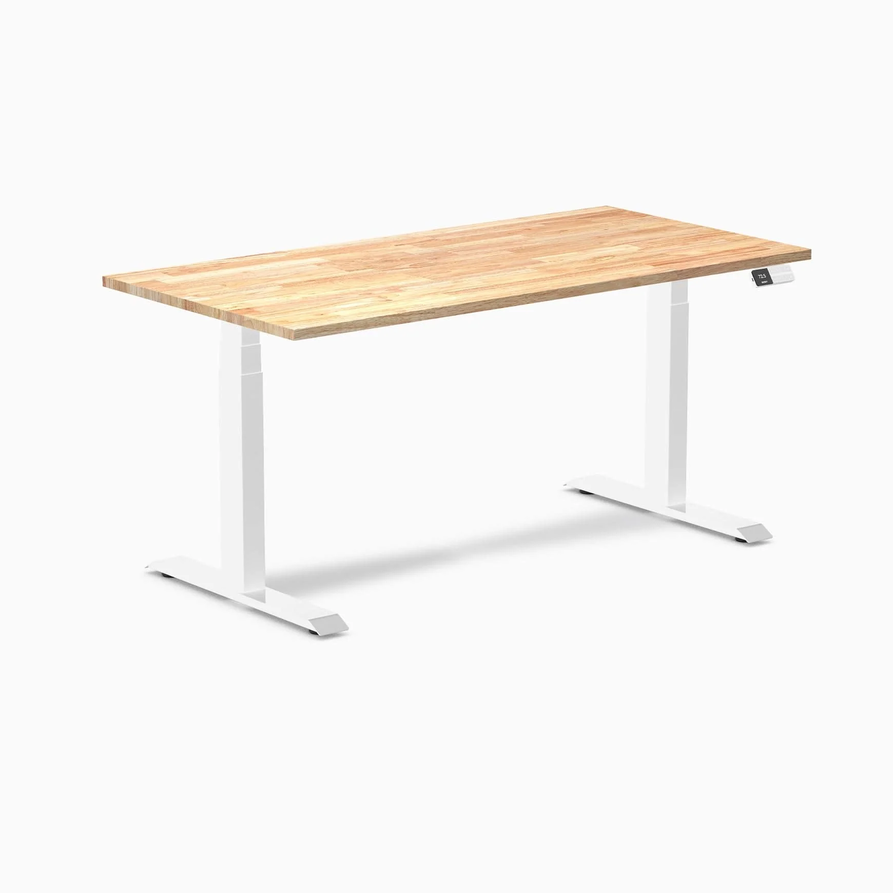 Almost Perfect Desky Dual Rubberwood Sit Stand Desk - Image 42