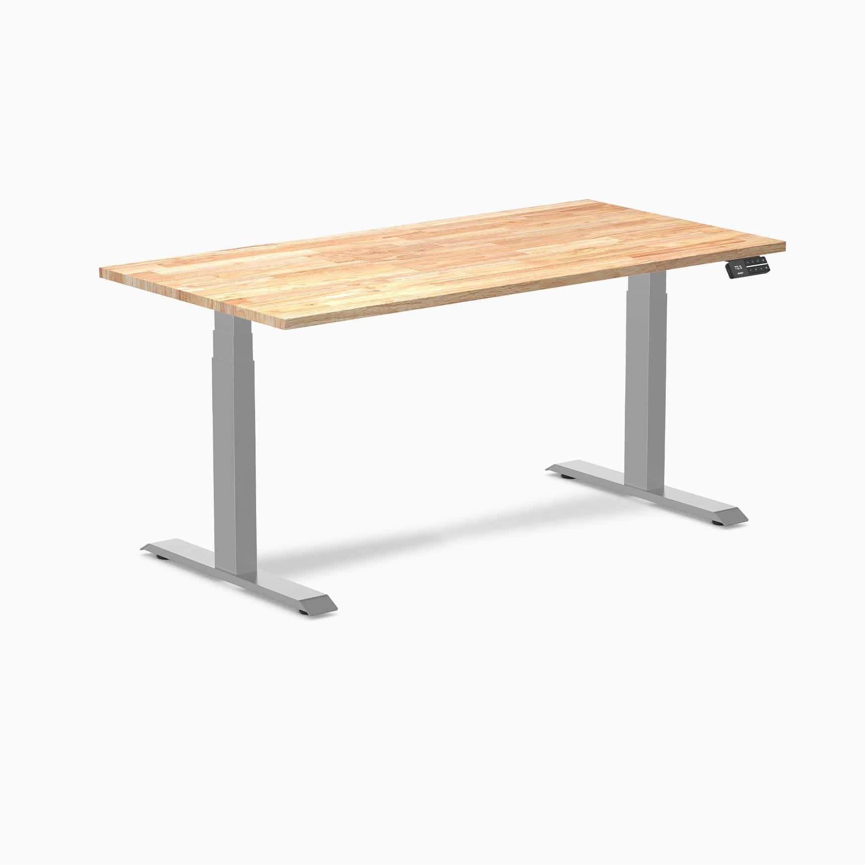 Almost Perfect Desky Dual Rubberwood Sit Stand Desk - Image 43