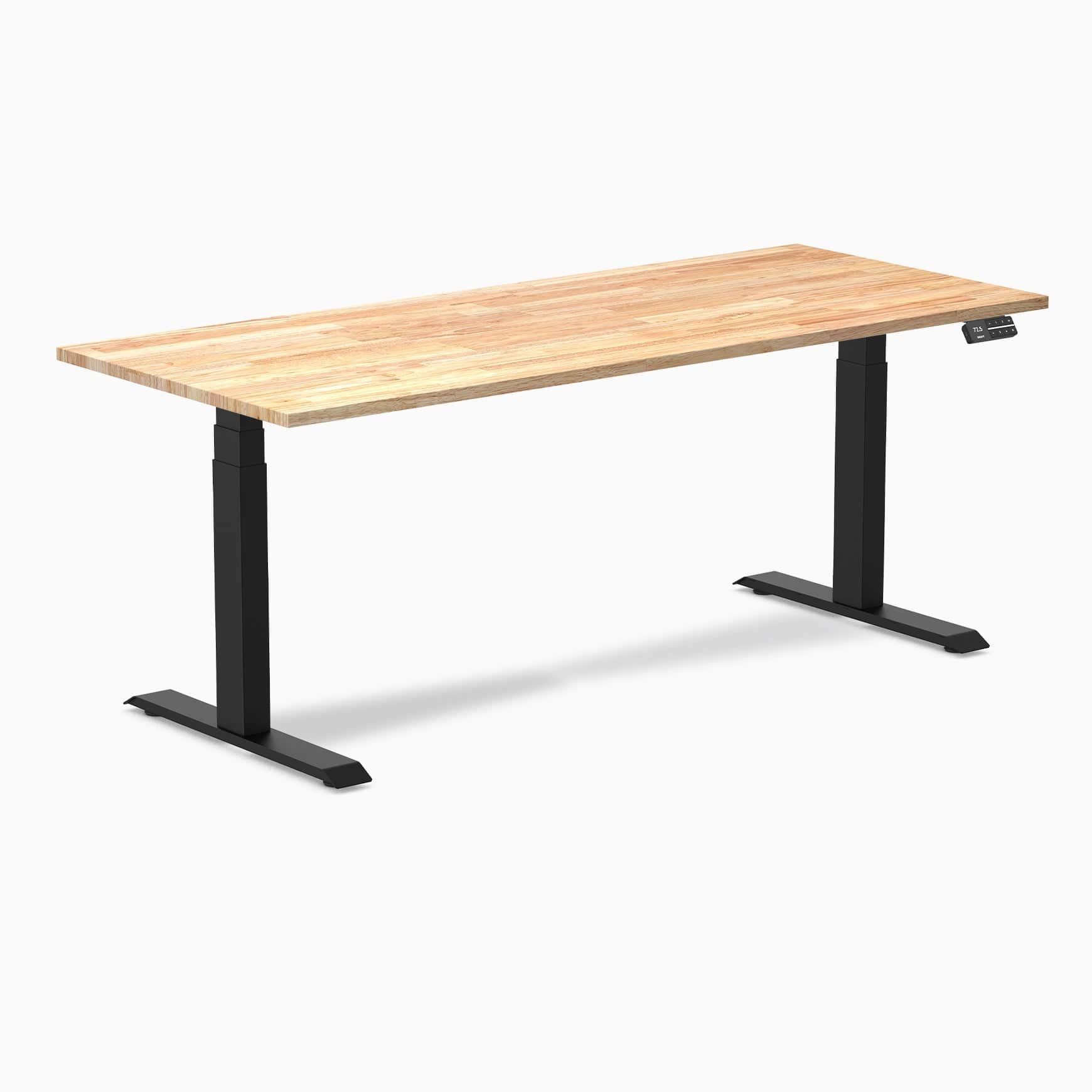 Almost Perfect Desky Dual Rubberwood Sit Stand Desk - Image 44