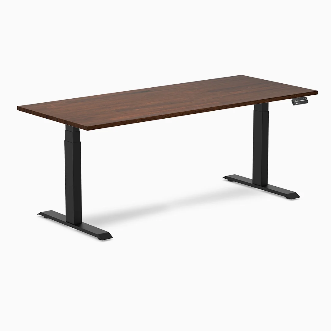 Almost Perfect Desky Dual Rubberwood Sit Stand Desk - Image 68