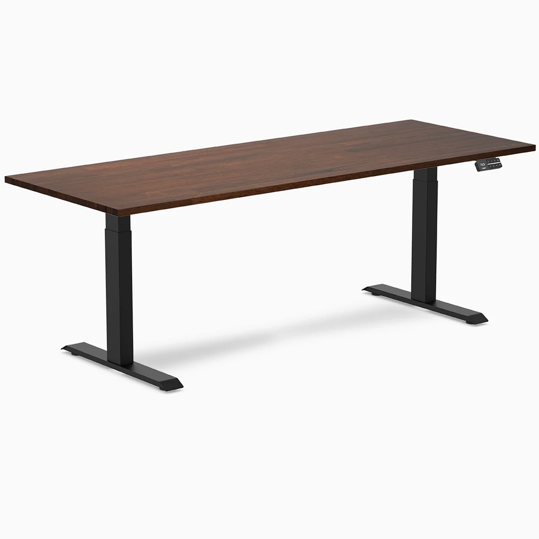 Almost Perfect Desky Dual Rubberwood Sit Stand Desk - Image 71