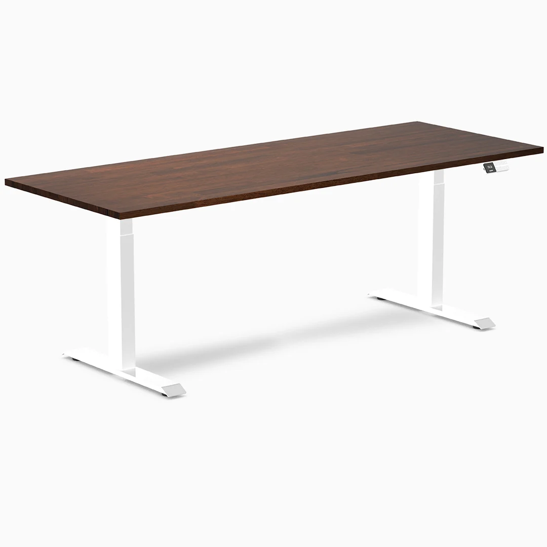 Almost Perfect Desky Dual Rubberwood Sit Stand Desk - Image 72
