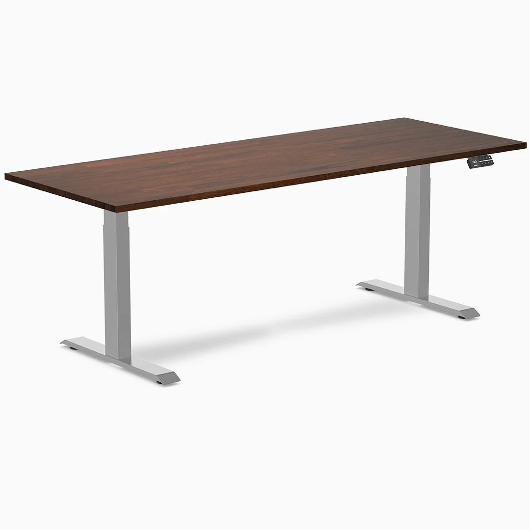 Almost Perfect Desky Dual Rubberwood Sit Stand Desk - Image 73
