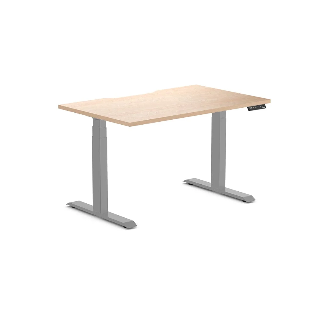 Almost Perfect Desky Dual Scalloped Melamine Sit Stand Desk - Image 17