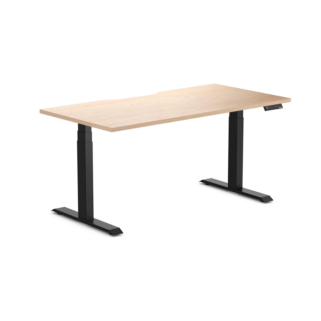 Almost Perfect Desky Dual Scalloped Melamine Sit Stand Desk - Image 18