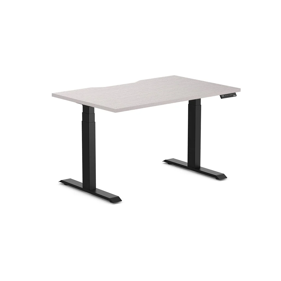 Almost Perfect Desky Dual Scalloped Melamine Sit Stand Desk - Image 24