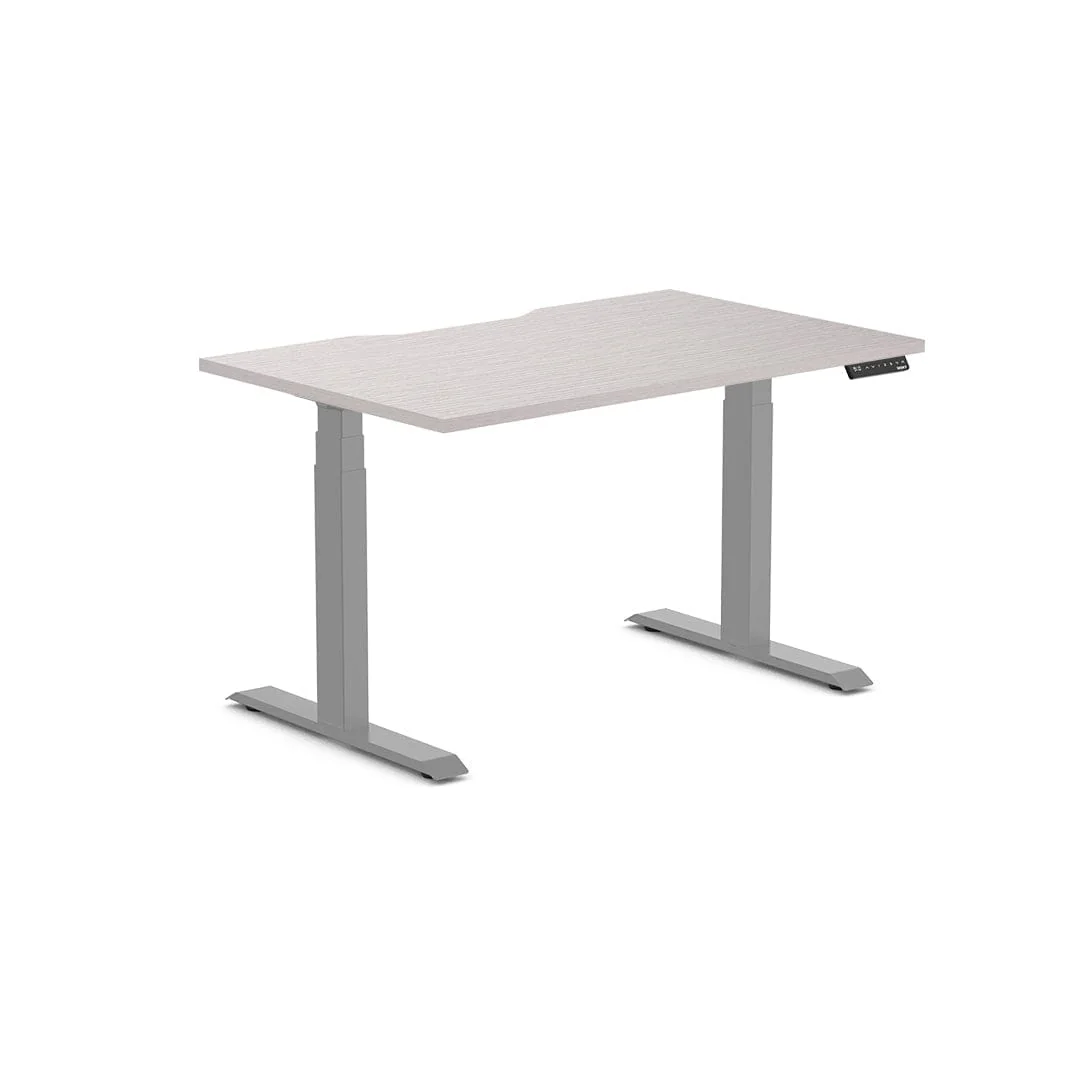 Almost Perfect Desky Dual Scalloped Melamine Sit Stand Desk - Image 26