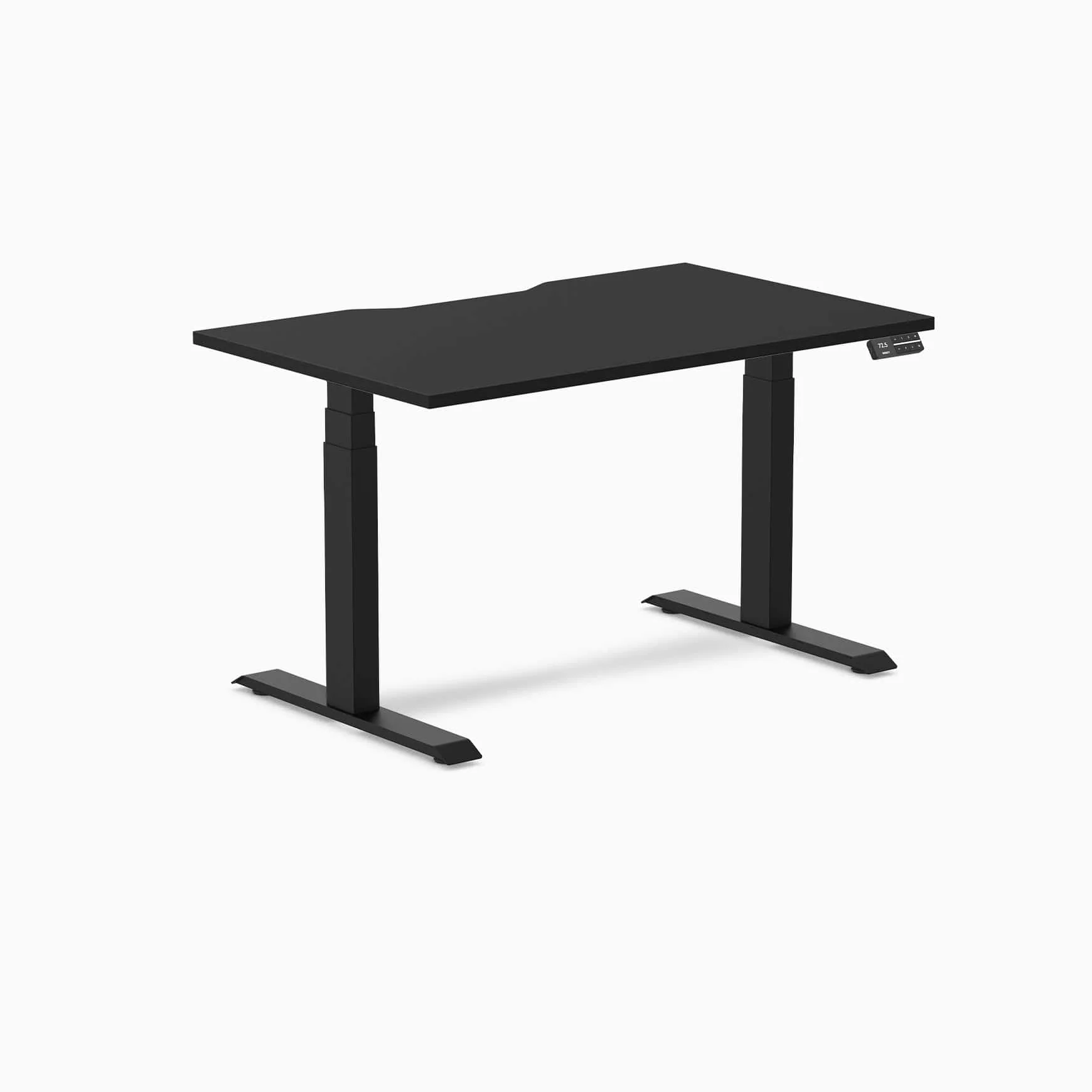 Almost Perfect Desky Dual Scalloped Melamine Sit Stand Desk - Image 42