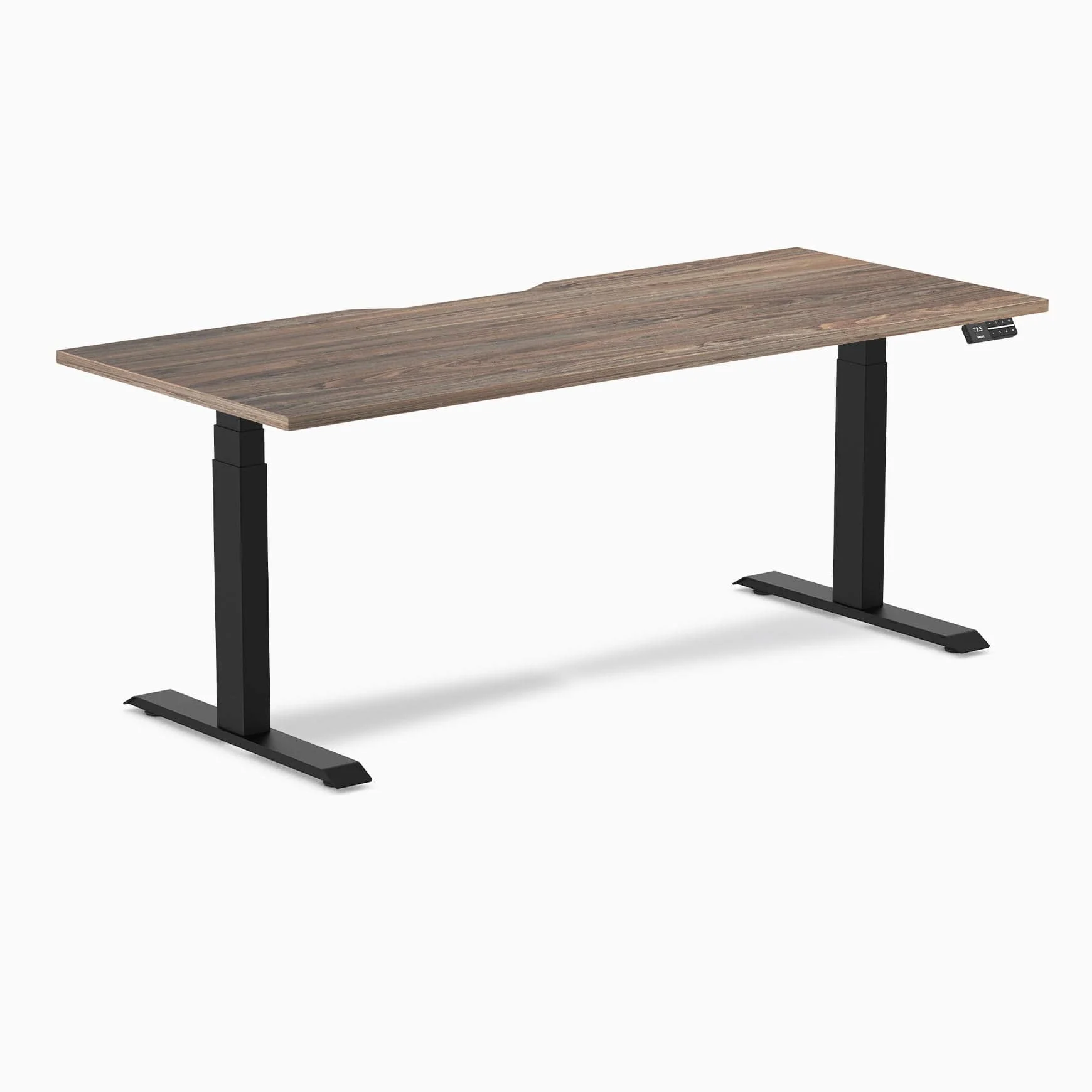 Almost Perfect Desky Dual Scalloped Melamine Sit Stand Desk - Image 57