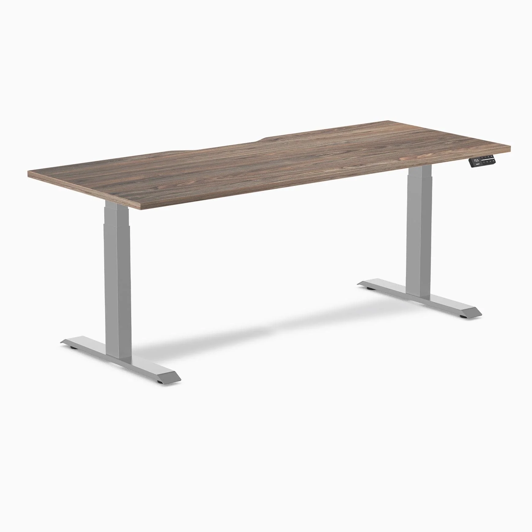 Almost Perfect Desky Dual Scalloped Melamine Sit Stand Desk - Image 59