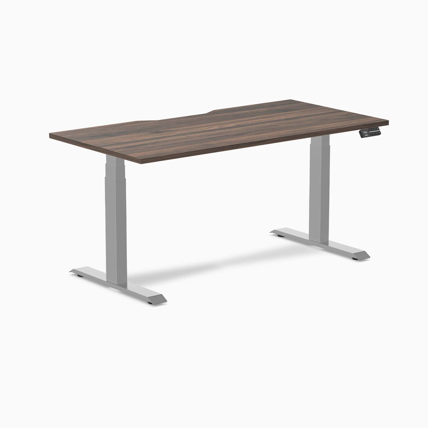 Almost Perfect Desky Dual Scalloped Melamine Sit Stand Desk - Image 74