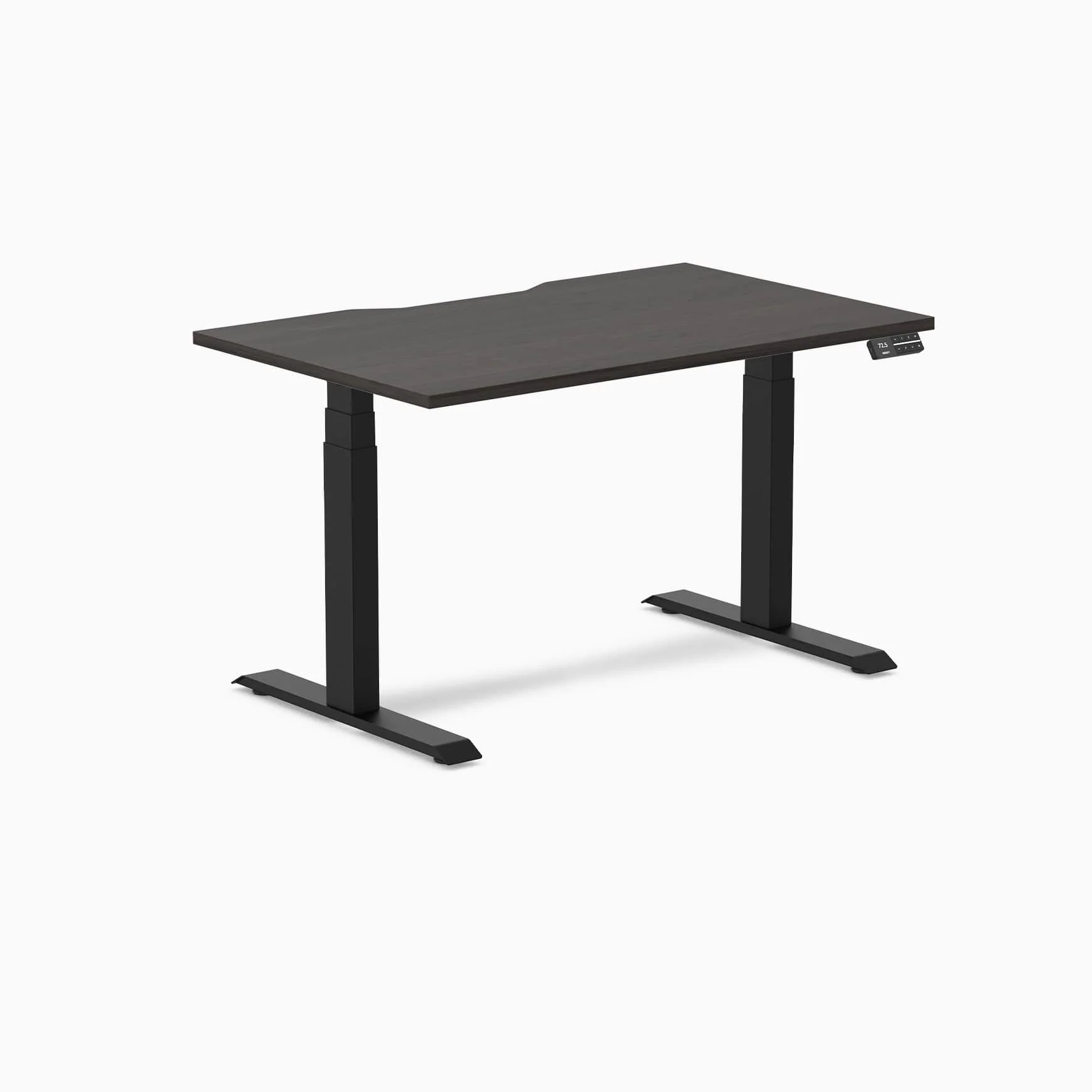 Almost Perfect Desky Dual Scalloped Melamine Sit Stand Desk - Image 78