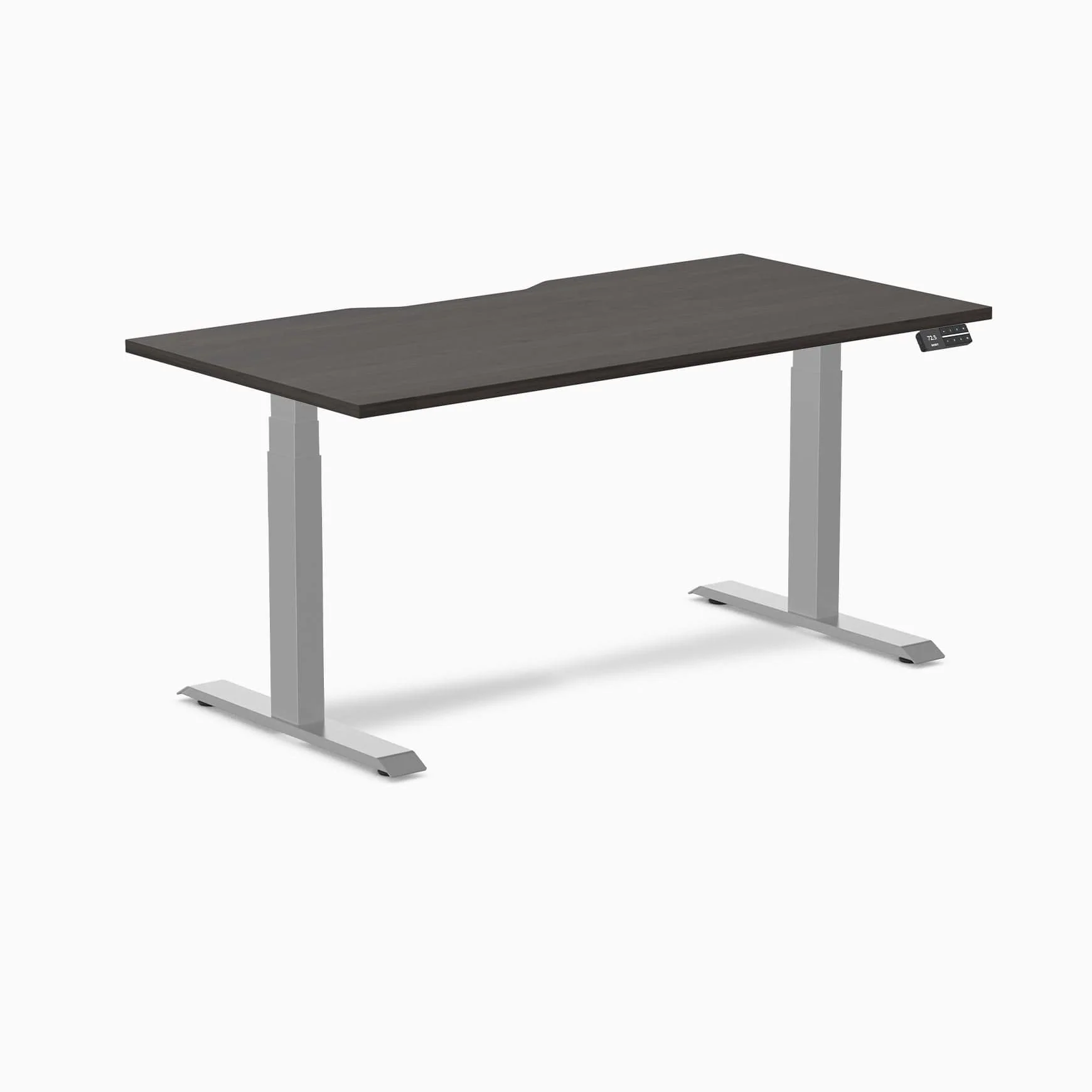 Almost Perfect Desky Dual Scalloped Melamine Sit Stand Desk - Image 83