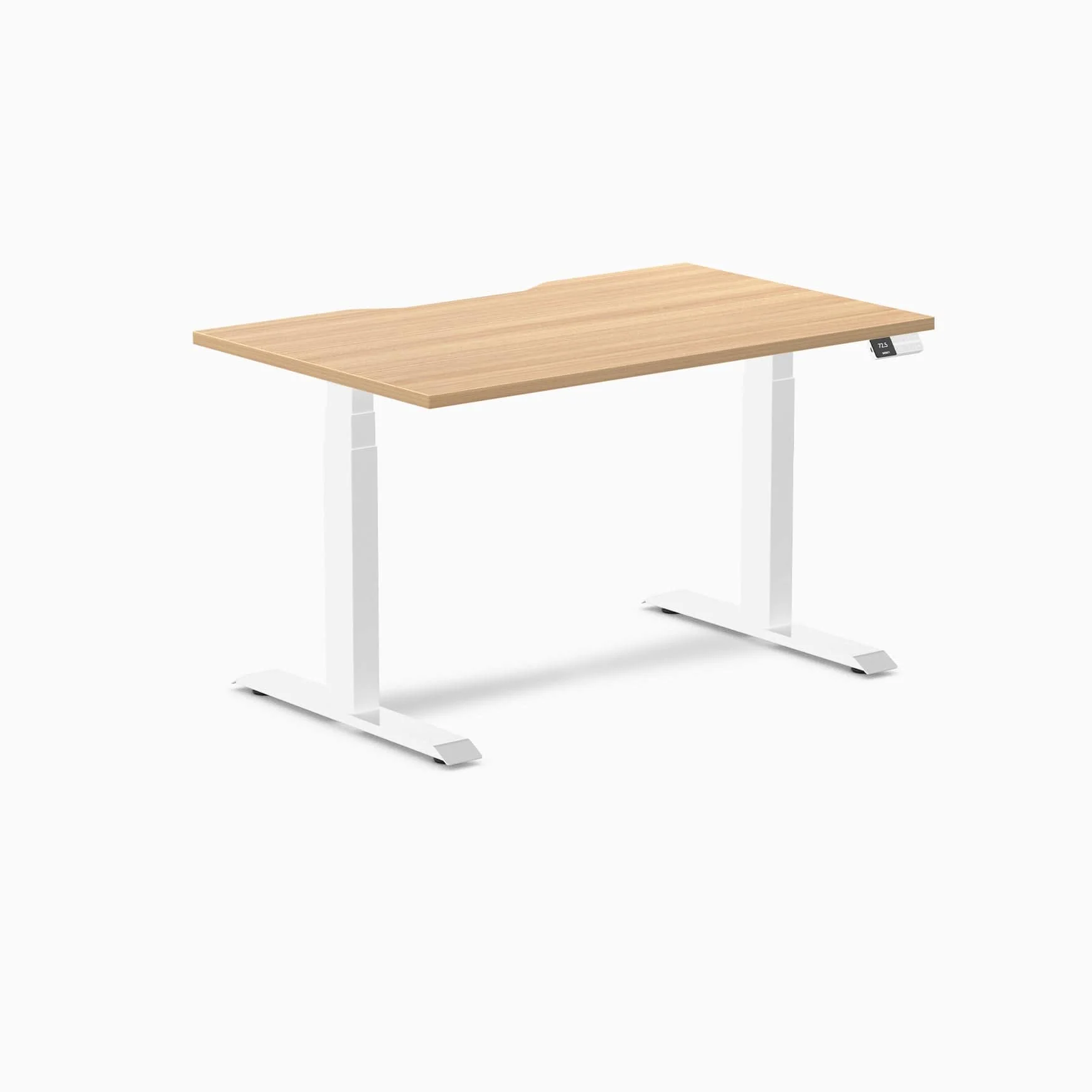 Almost Perfect Desky Dual Scalloped Melamine Sit Stand Desk - Image 88