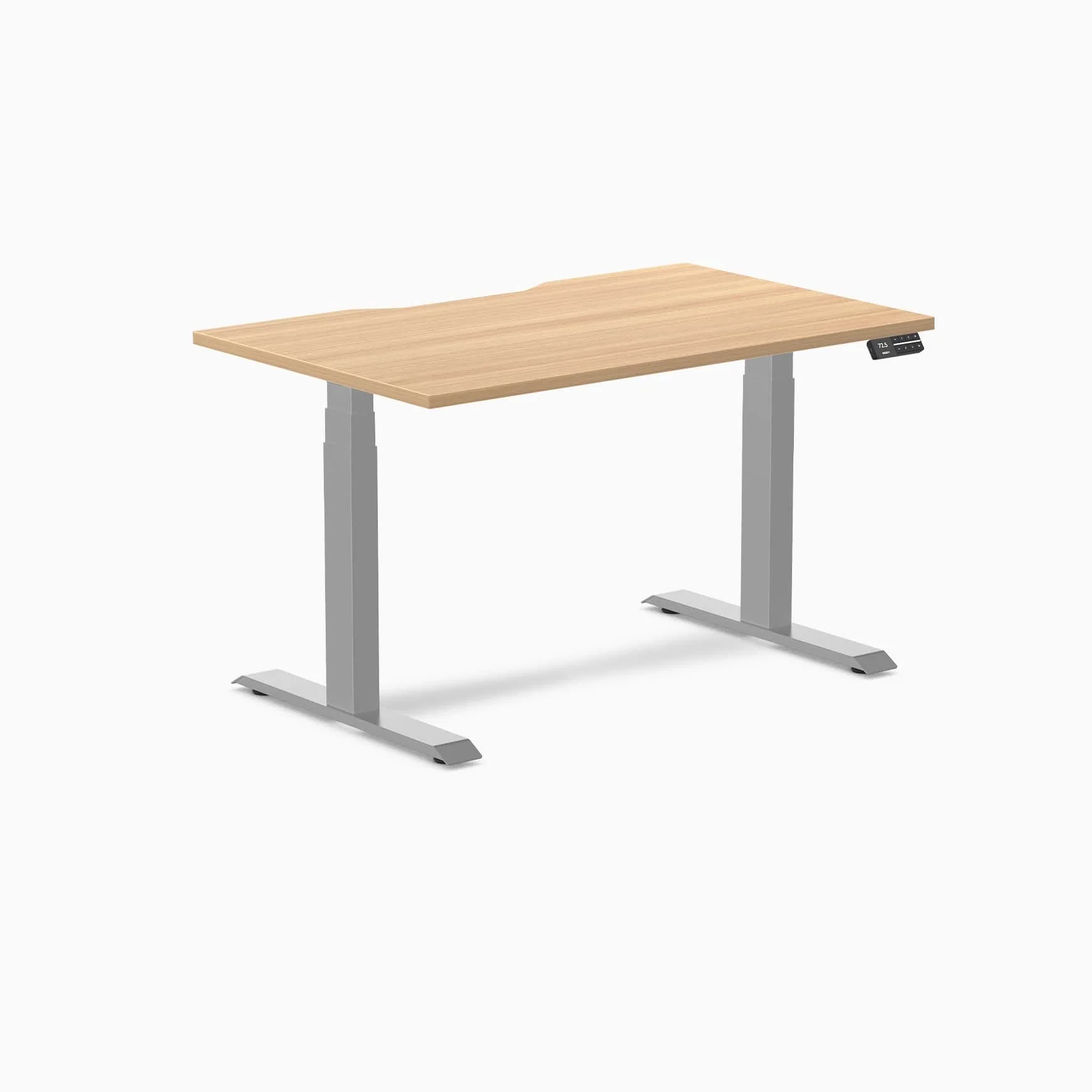 Almost Perfect Desky Dual Scalloped Melamine Sit Stand Desk - Image 89